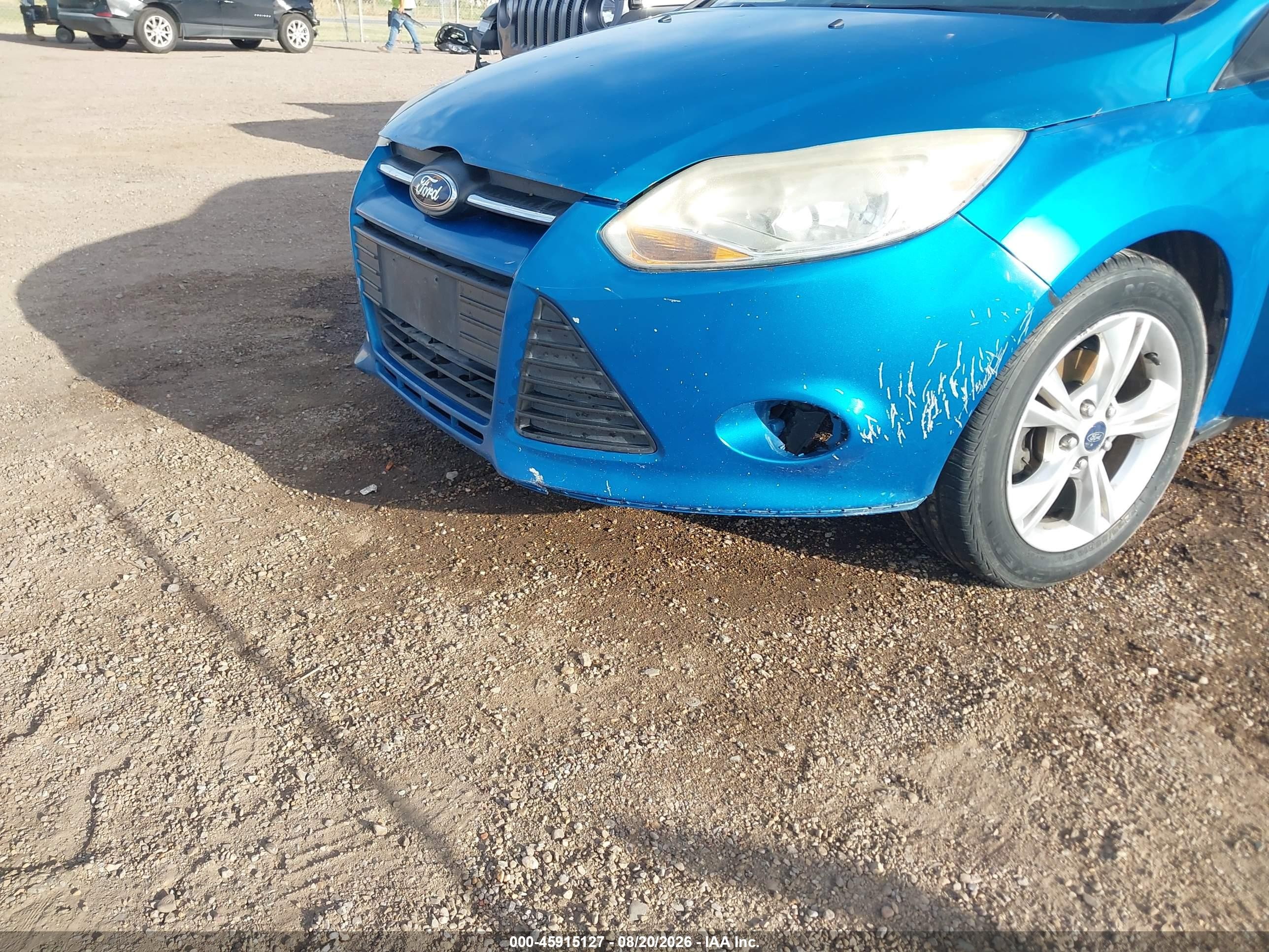 2014 Ford Focus Se Blue vin: 1FADP3F28EL179214