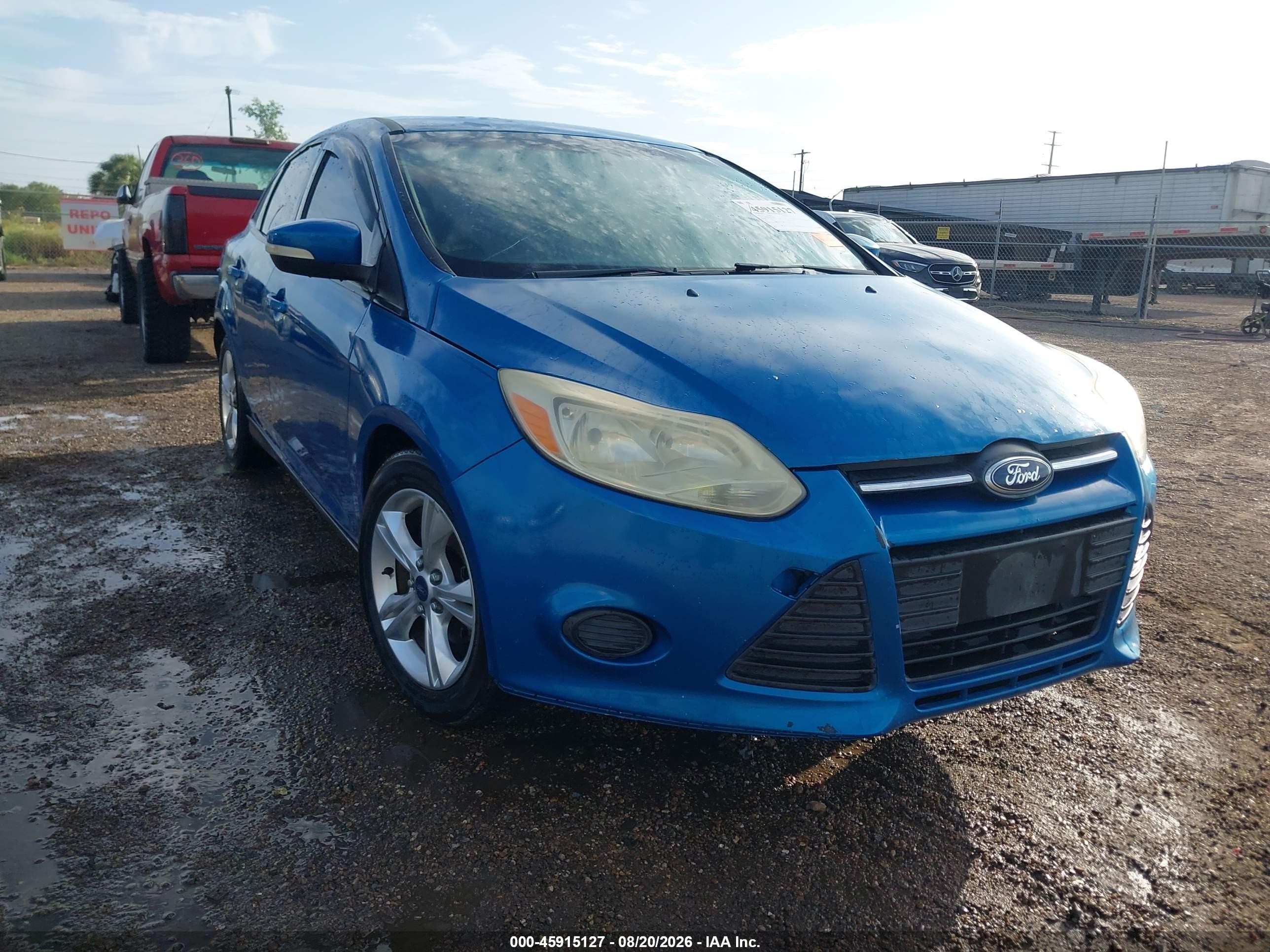 2014 Ford Focus Se Blue vin: 1FADP3F28EL179214