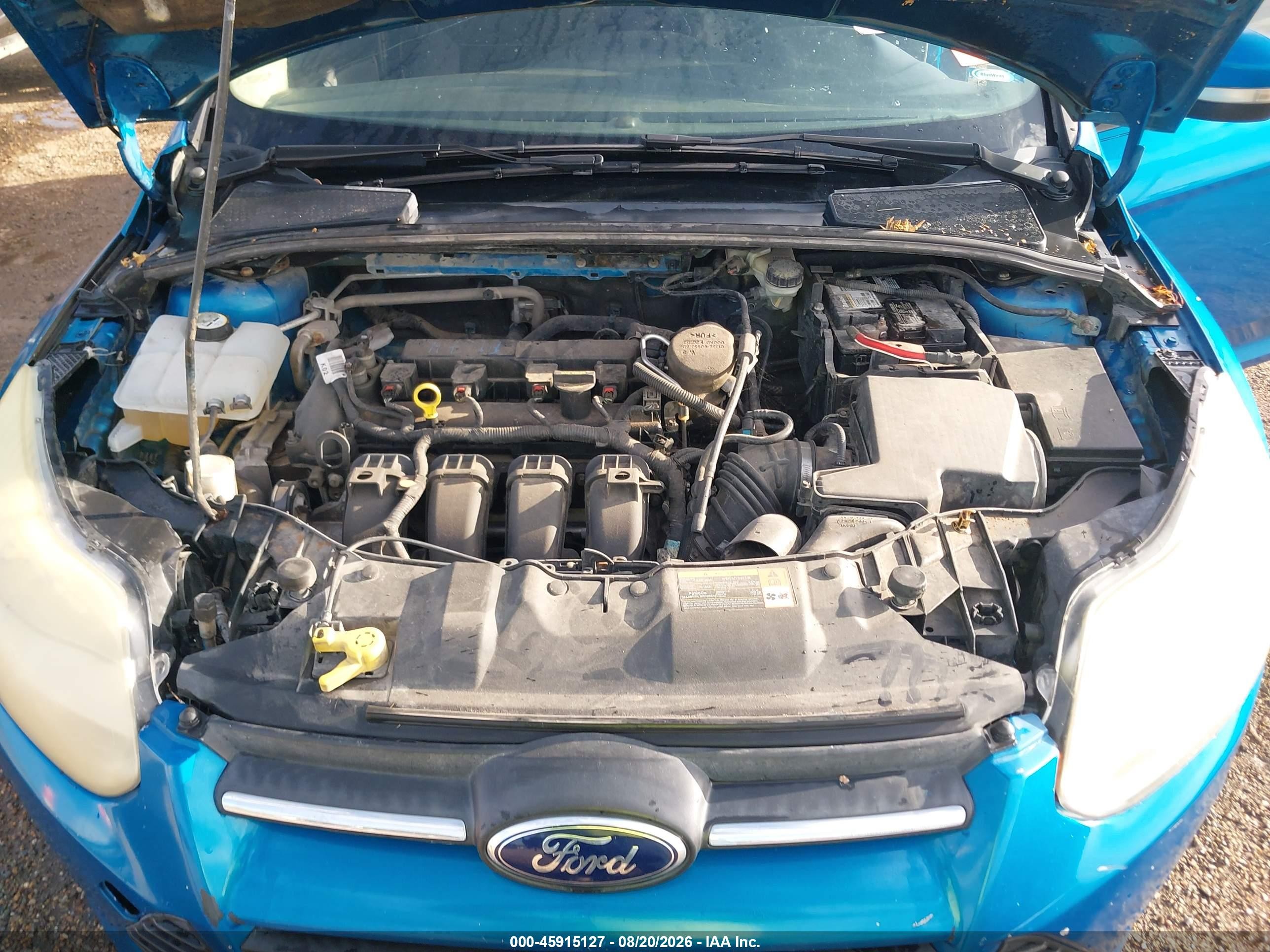 2014 Ford Focus Se Blue vin: 1FADP3F28EL179214