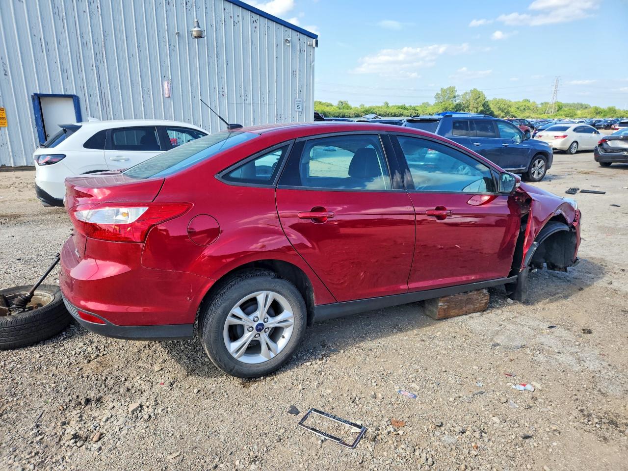 2014 Ford Focus Se Red vin: 1FADP3F28EL192397