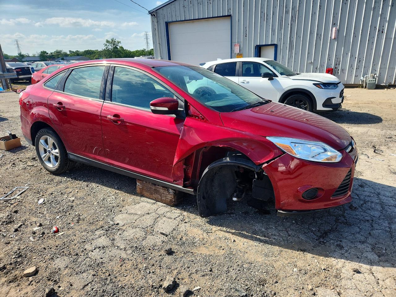 2014 Ford Focus Se Red vin: 1FADP3F28EL192397
