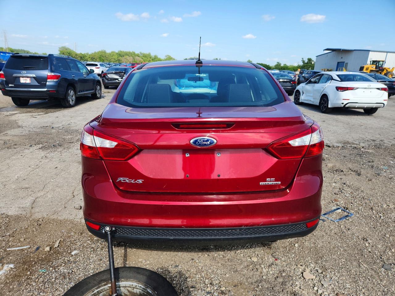 2014 Ford Focus Se Red vin: 1FADP3F28EL192397