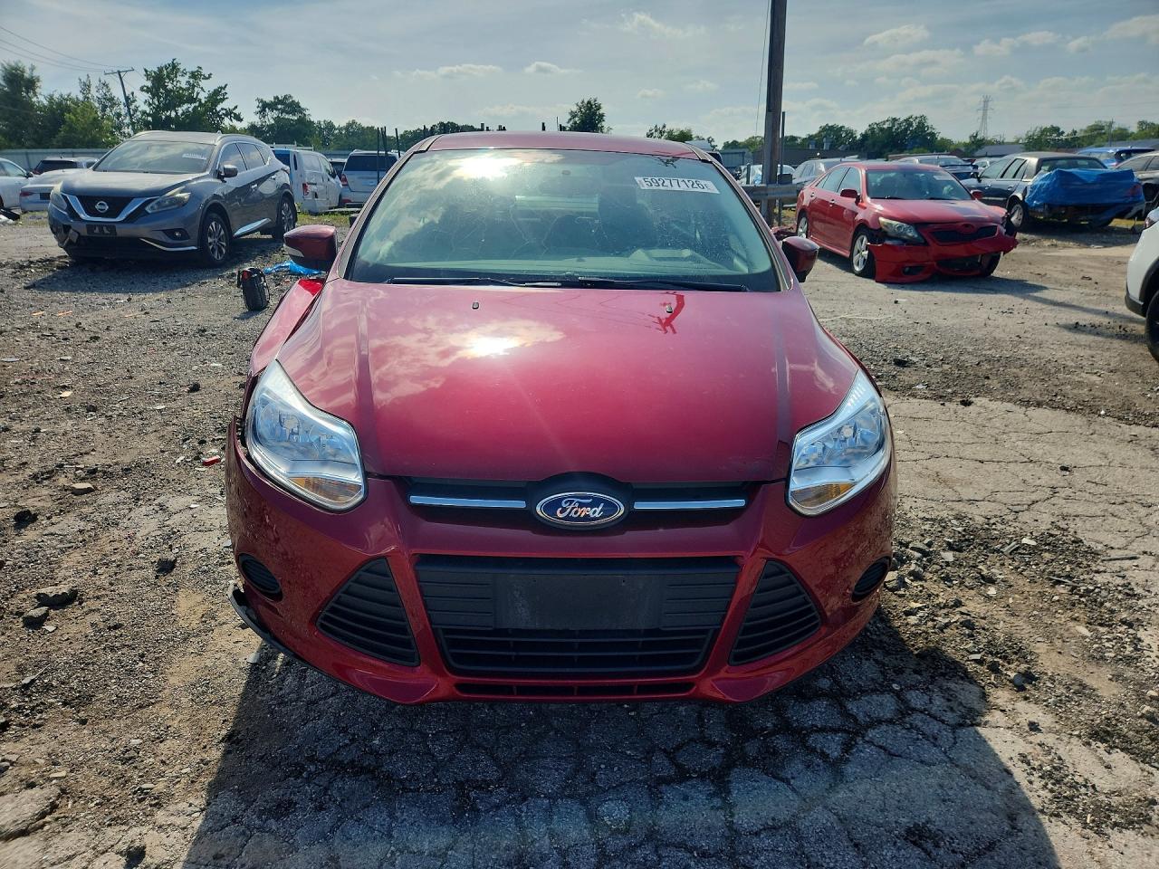 2014 Ford Focus Se Red vin: 1FADP3F28EL192397