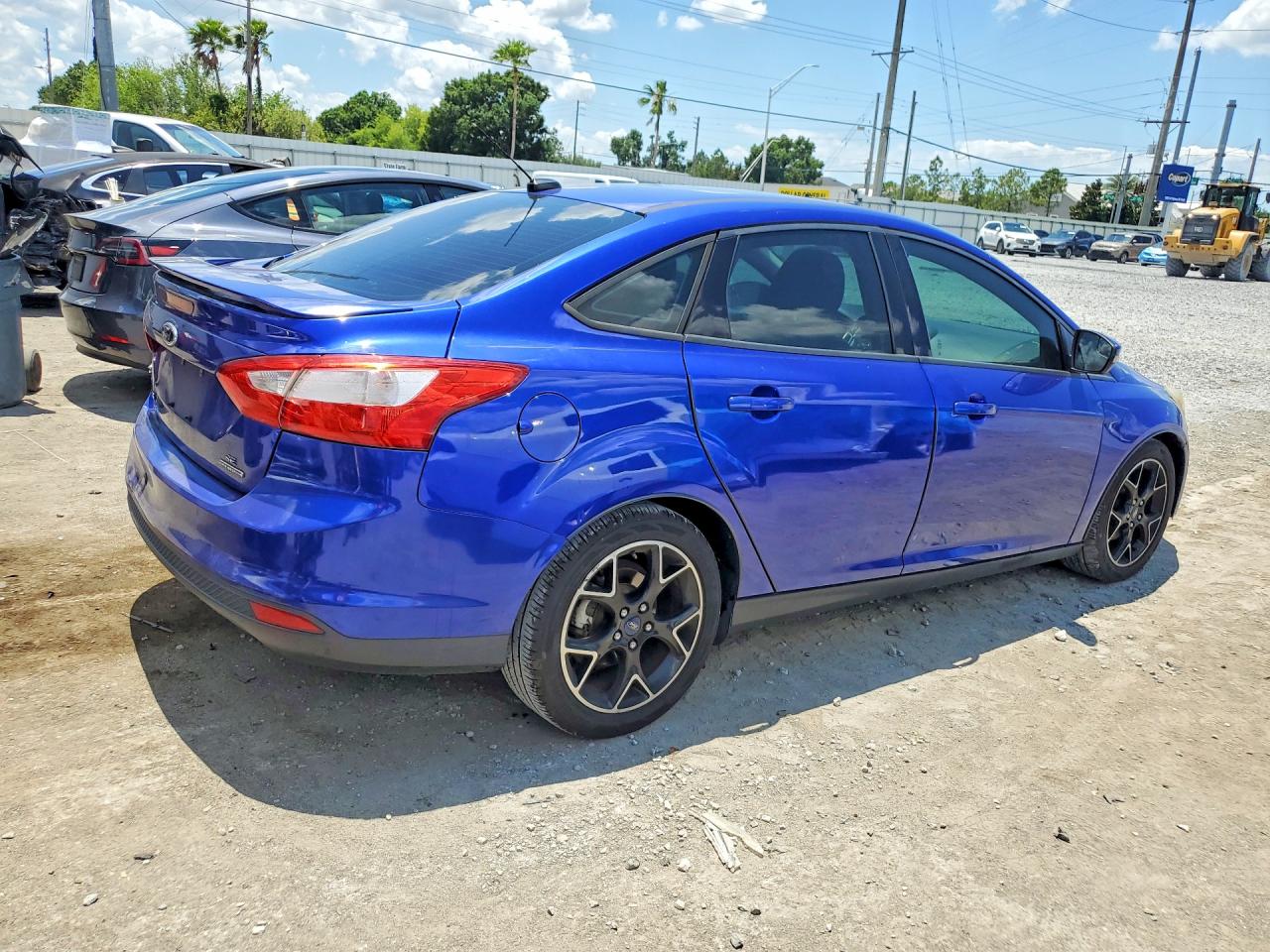 2014 Ford Focus Se Blue vin: 1FADP3F28EL204063