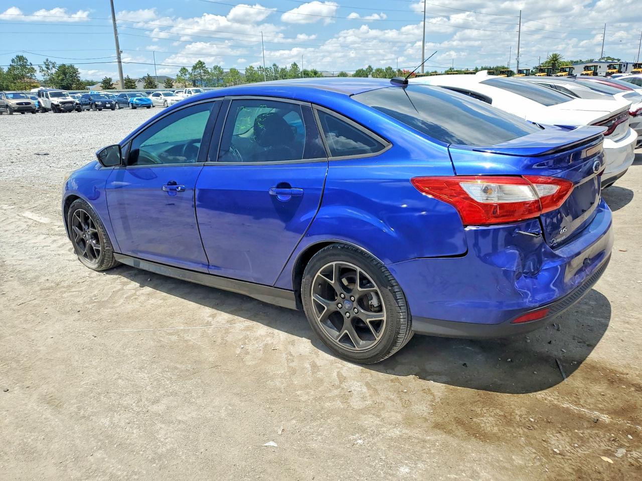 2014 Ford Focus Se Blue vin: 1FADP3F28EL204063