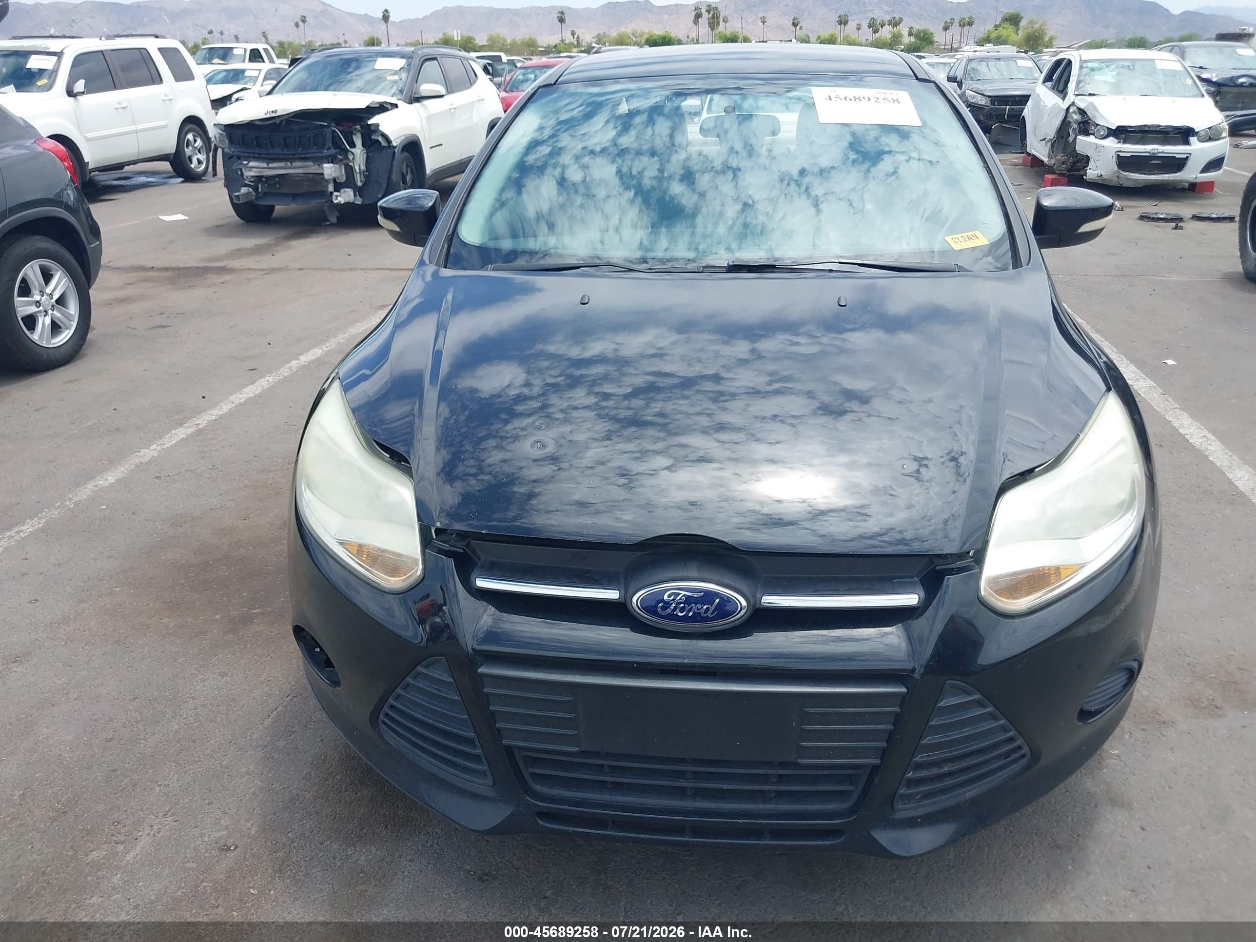 2014 Ford Focus Se Черный vin: 1FADP3F28EL206850