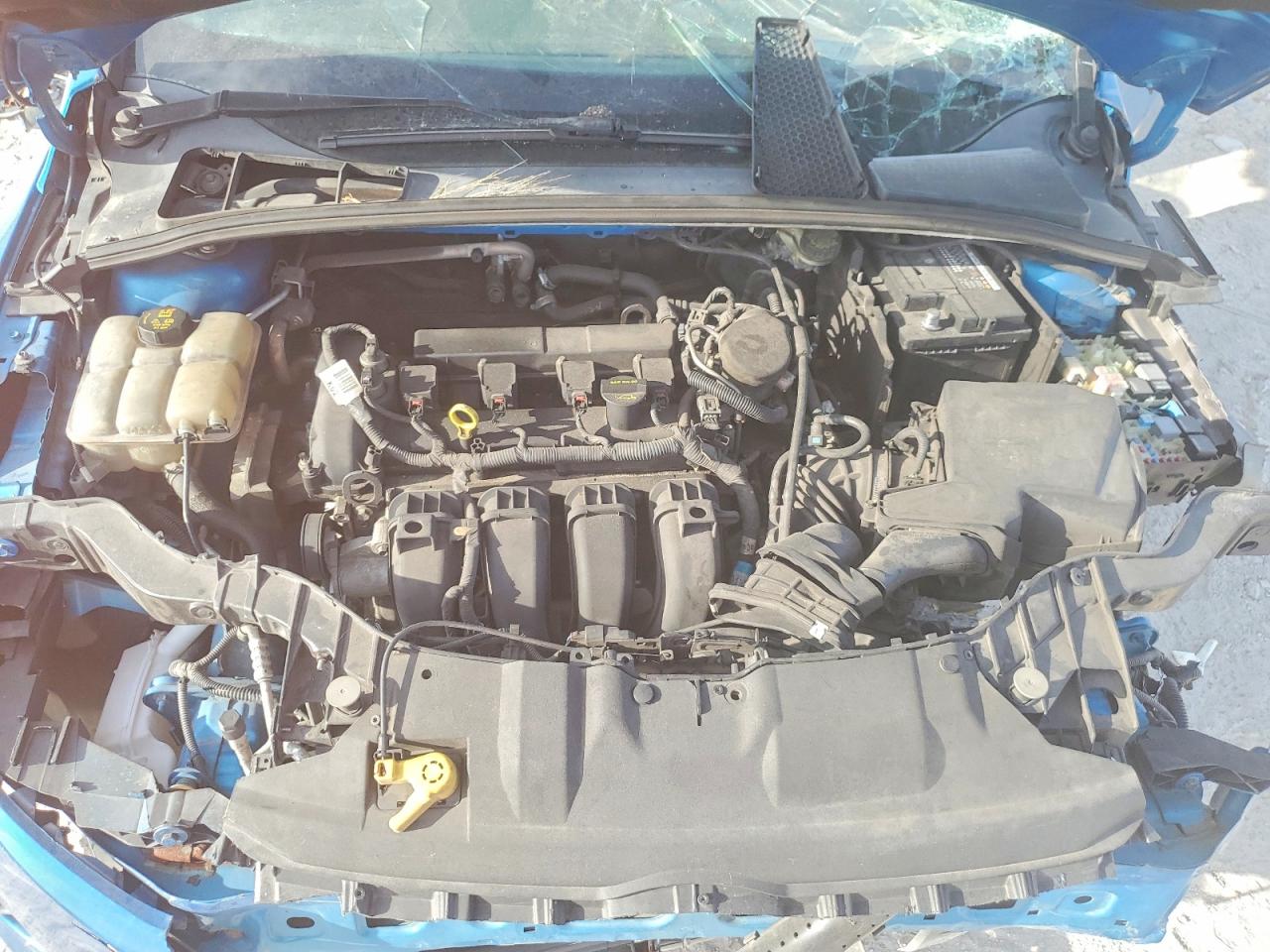 2014 Ford Focus Se Blue vin: 1FADP3F28EL229609