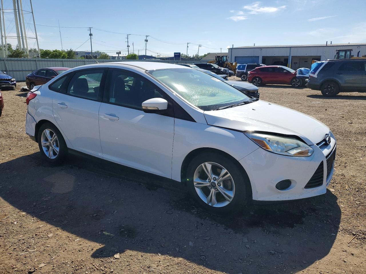 2014 Ford Focus Se White vin: 1FADP3F28EL234633