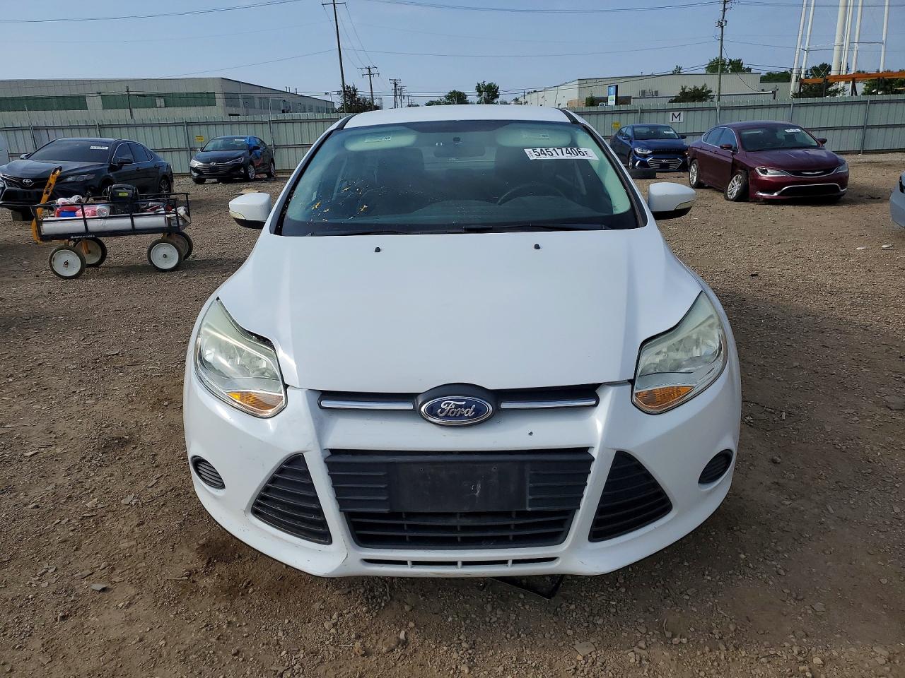 2014 Ford Focus Se White vin: 1FADP3F28EL234633