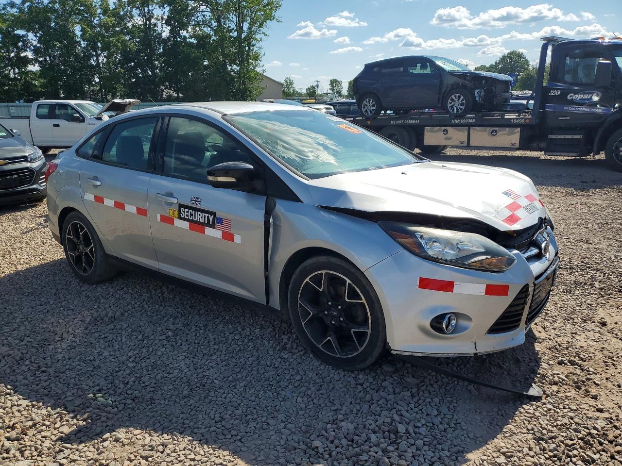2014 Ford Focus Se Silver vin: 1FADP3F28EL234793