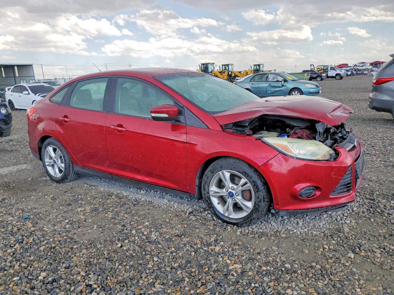 2014 Ford Focus Se Burgundy vin: 1FADP3F28EL237094