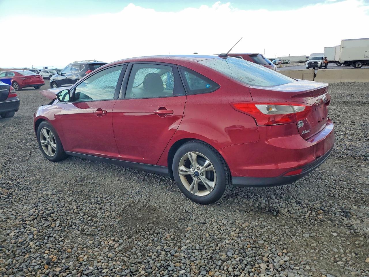 2014 Ford Focus Se Burgundy vin: 1FADP3F28EL237094