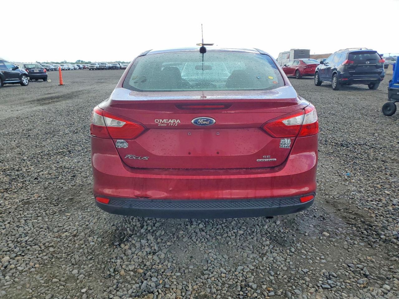 2014 Ford Focus Se Burgundy vin: 1FADP3F28EL237094