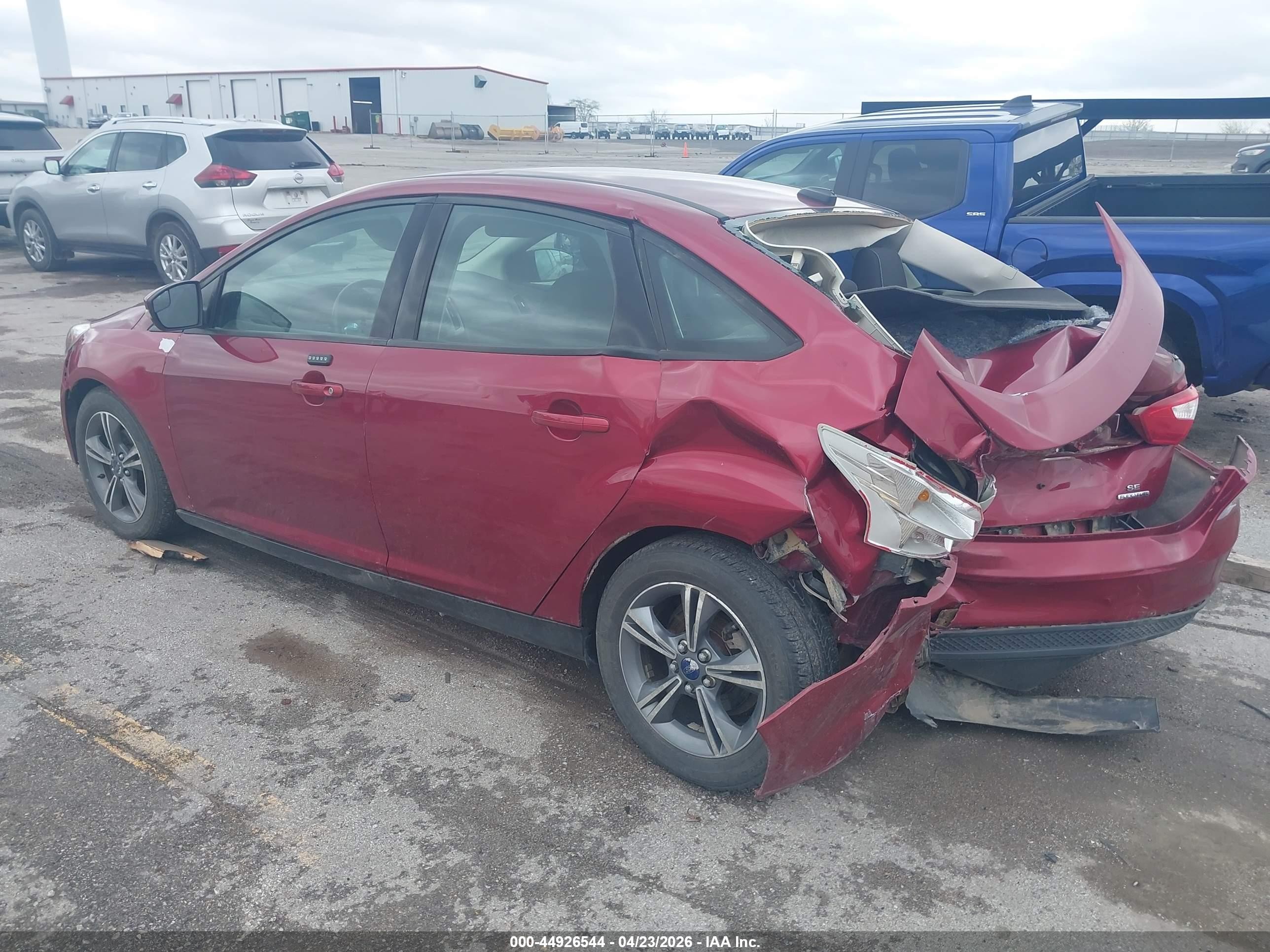 2014 Ford Focus Se Red vin: 1FADP3F28EL252713