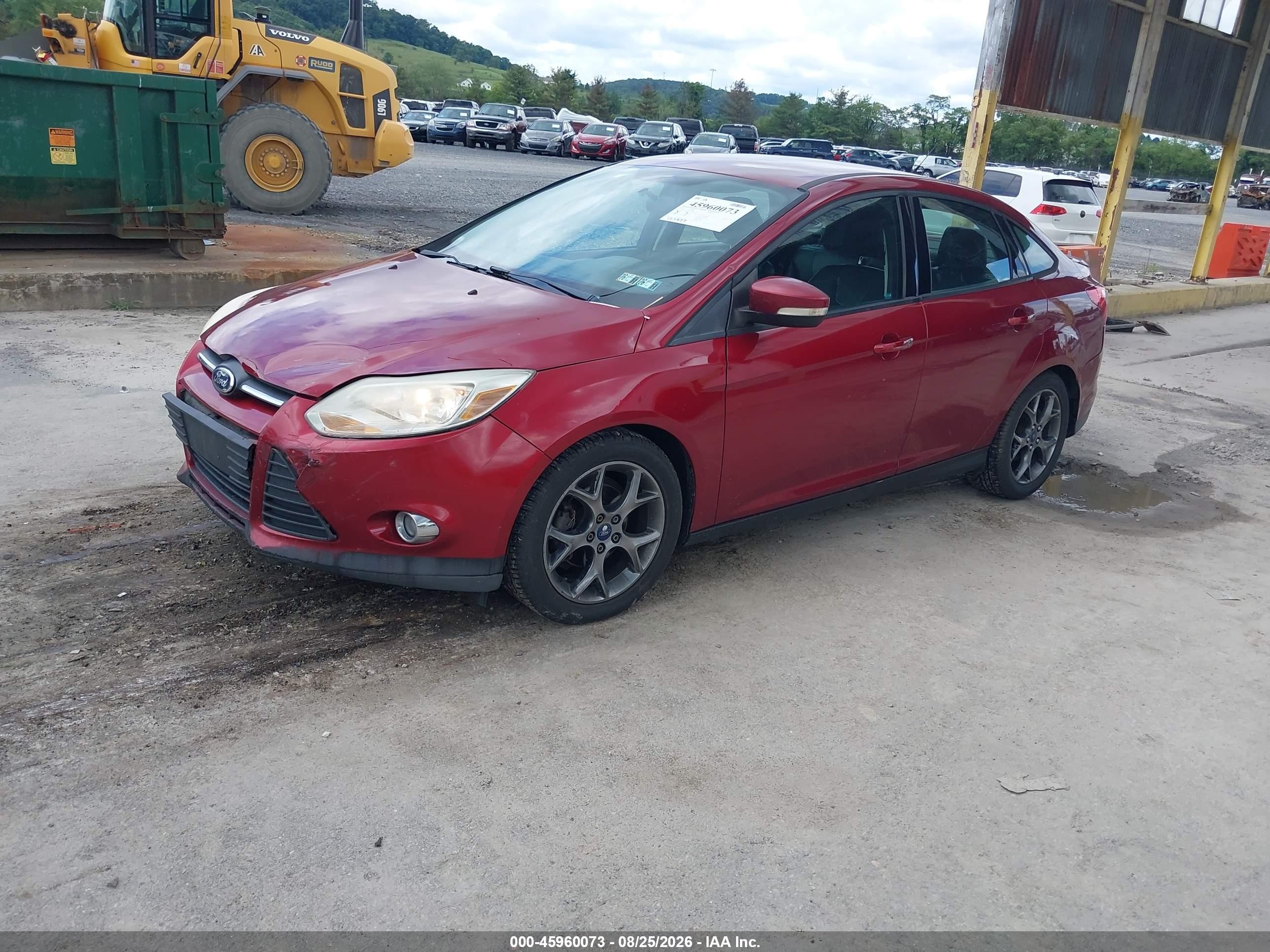 2014 Ford Focus Se Red vin: 1FADP3F28EL262321