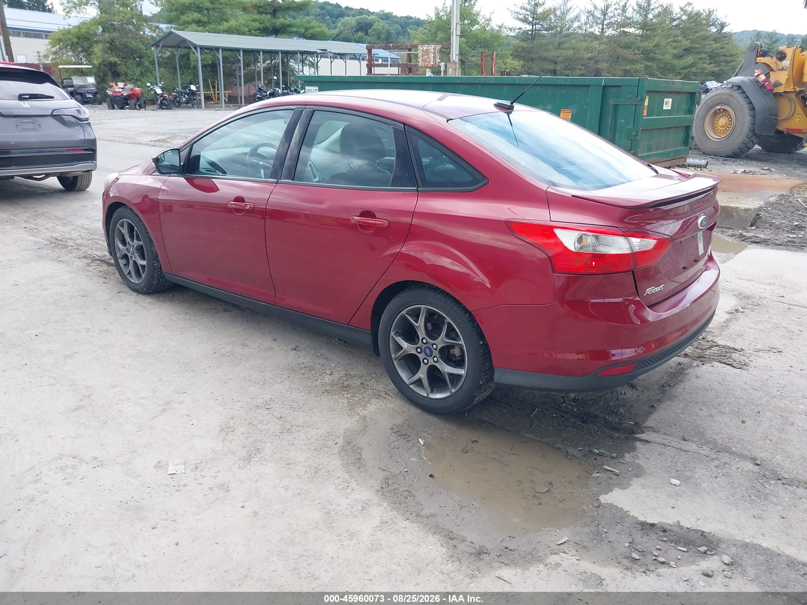 2014 Ford Focus Se Red vin: 1FADP3F28EL262321