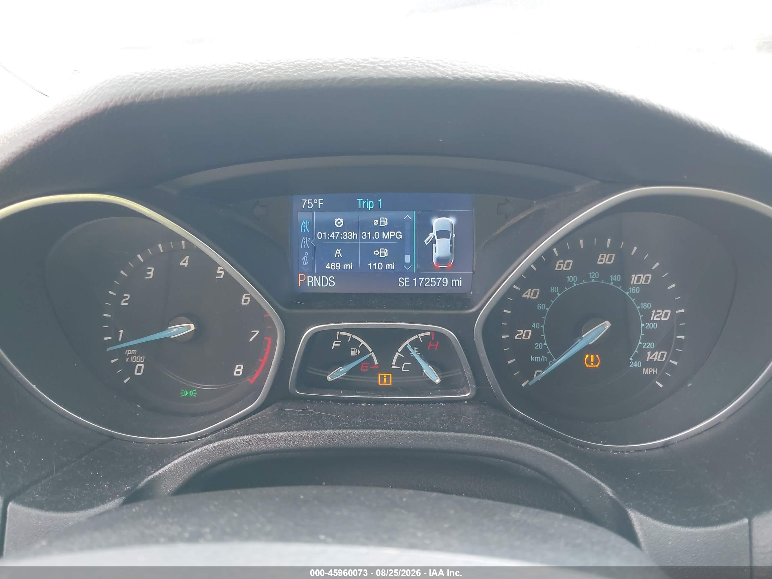 2014 Ford Focus Se Red vin: 1FADP3F28EL262321
