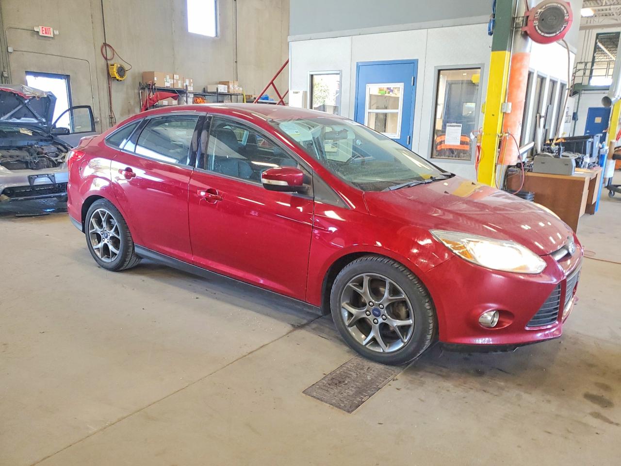 2014 Ford Focus S Red vin: 1FADP3F28EL264246