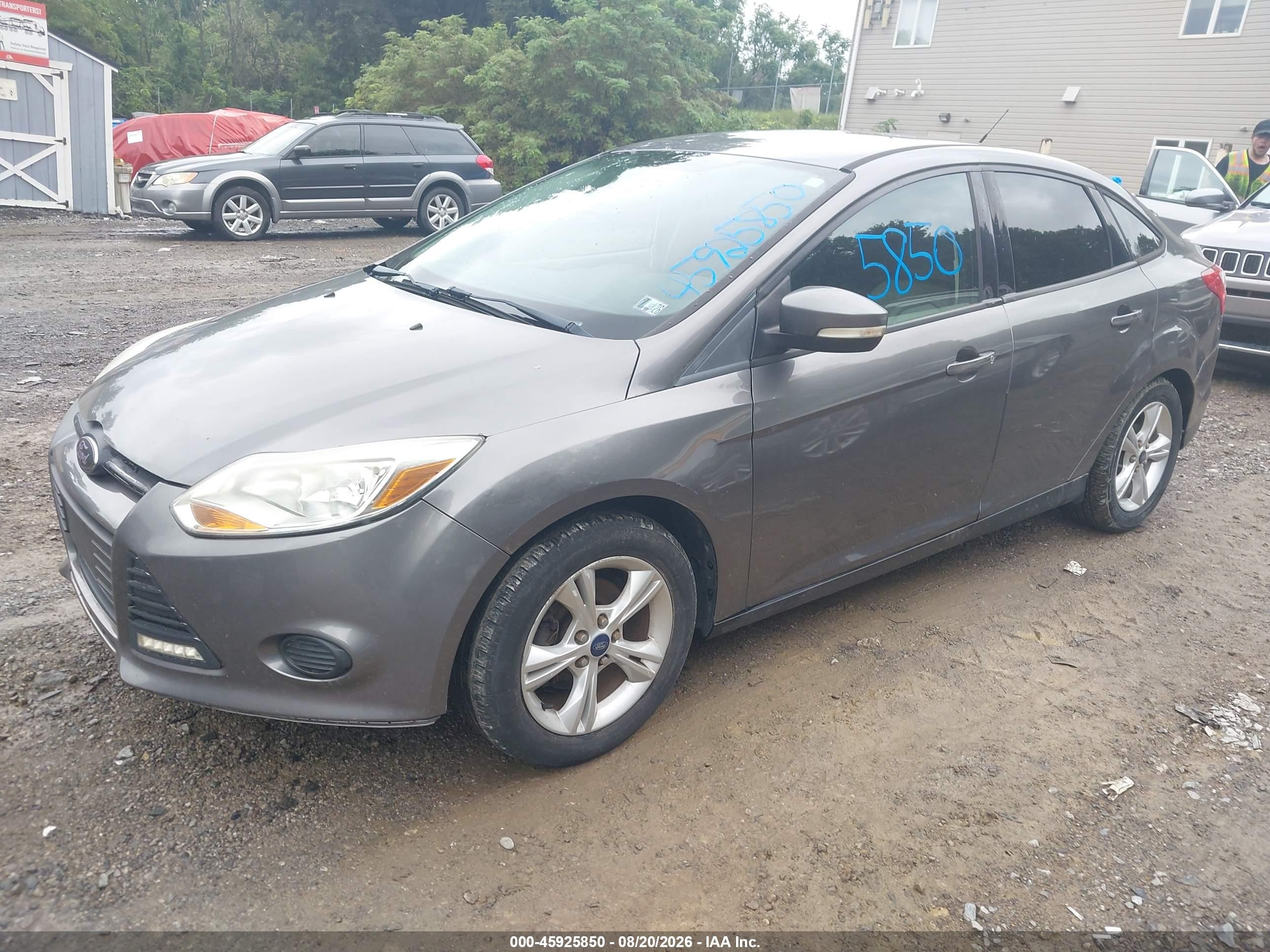 2014 Ford Focus Se Pewter vin: 1FADP3F28EL266451