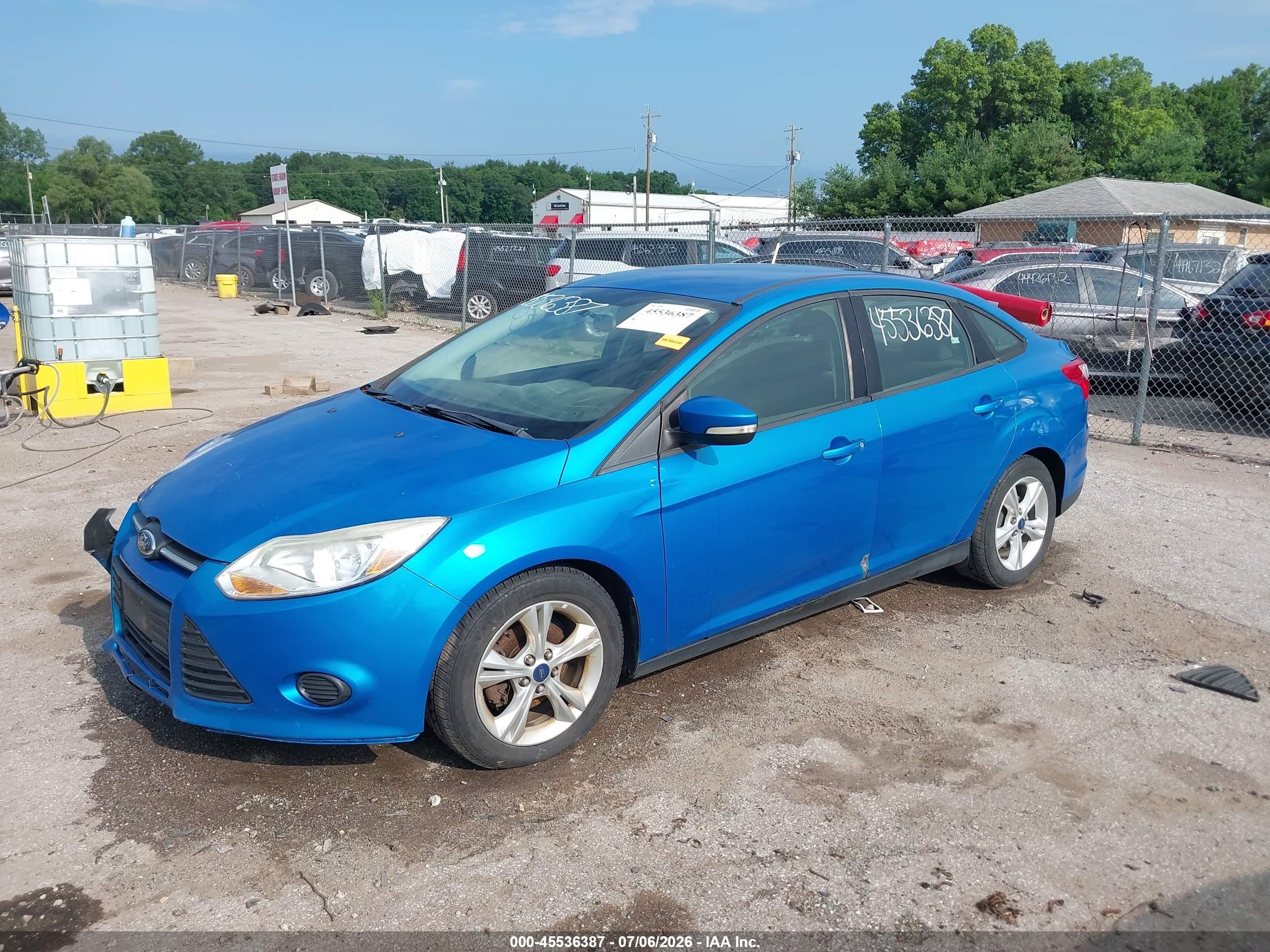 2014 Ford Focus Se Blue vin: 1FADP3F28EL269186