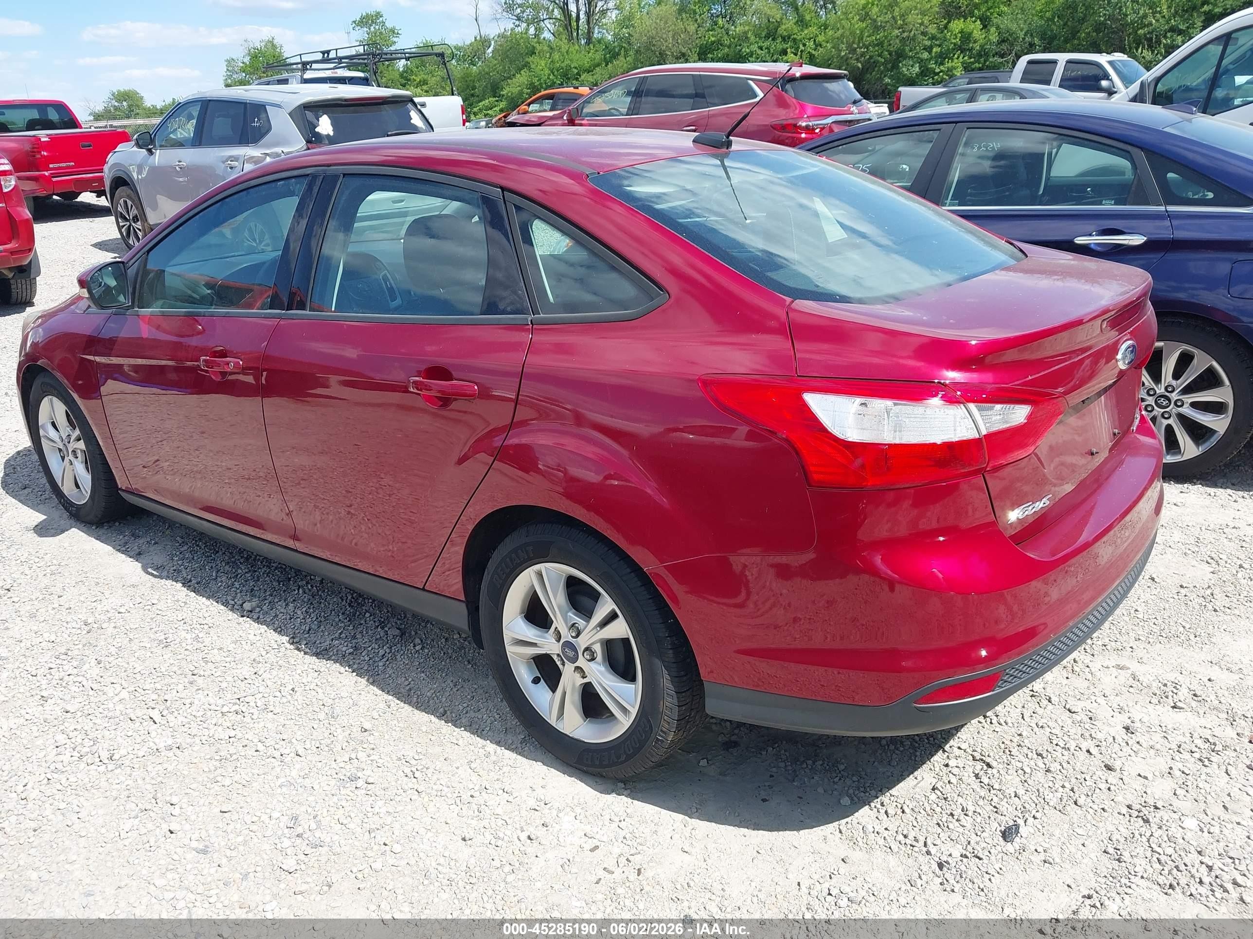 2014 Ford Focus Se Red vin: 1FADP3F28EL269866