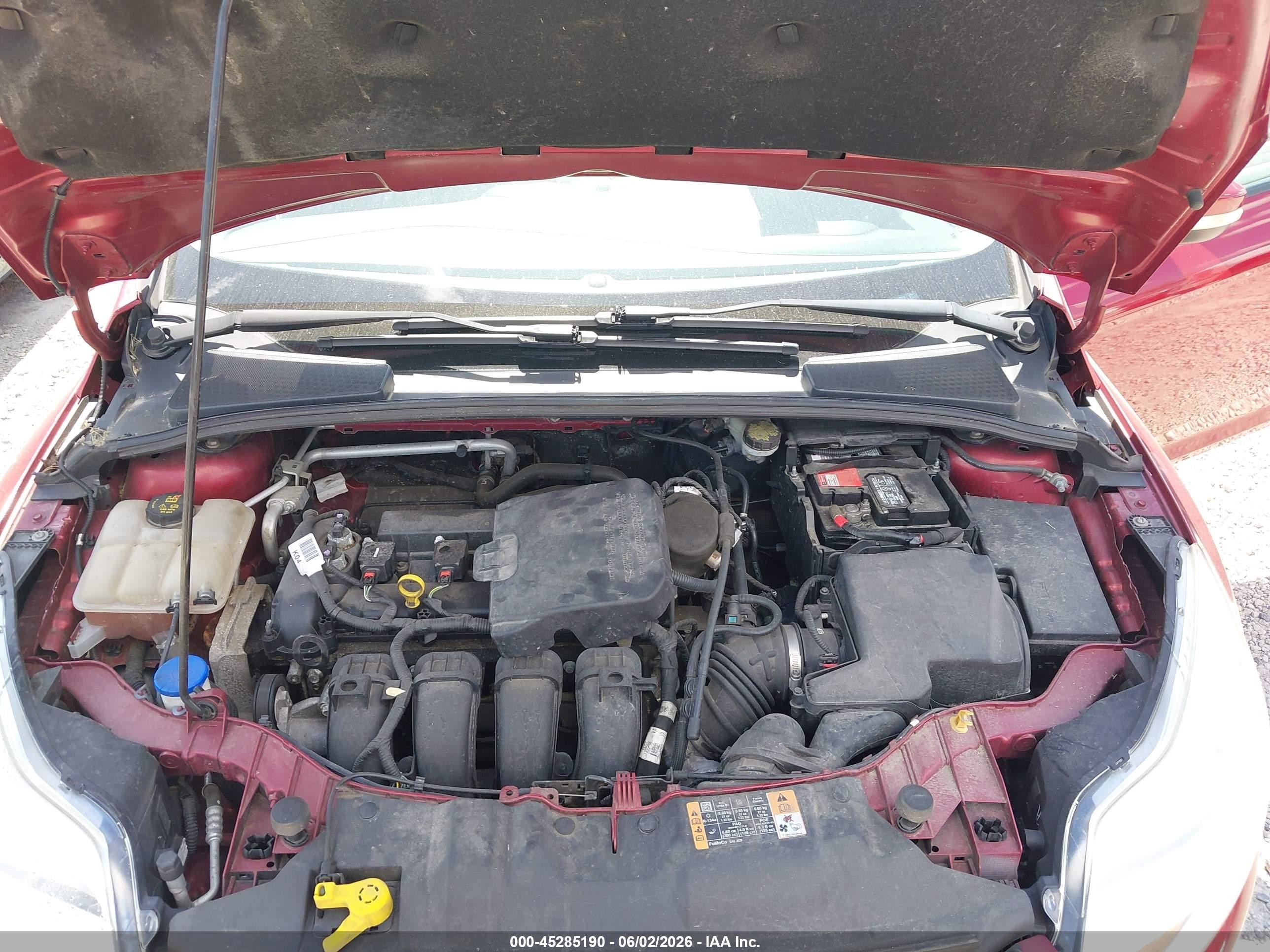 2014 Ford Focus Se Red vin: 1FADP3F28EL269866