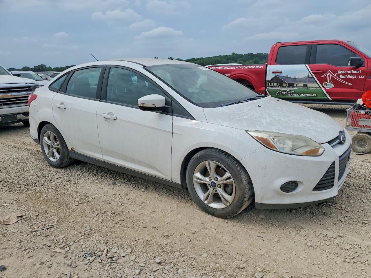 2014 Ford Focus Se White vin: 1FADP3F28EL270824