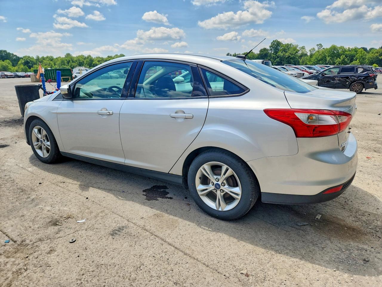 2014 Ford Focus Se Silver vin: 1FADP3F28EL304809