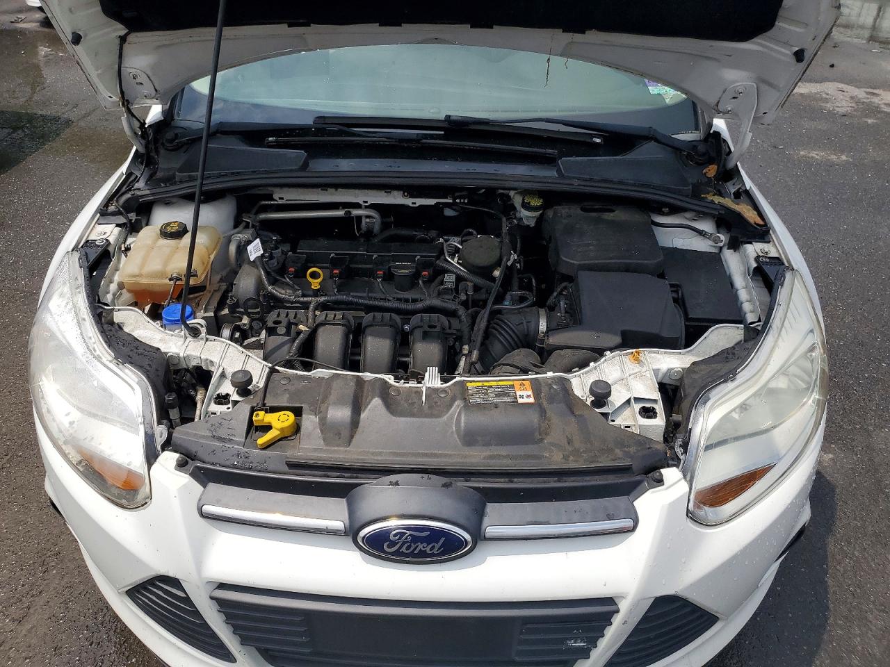 2014 Ford Focus Se White vin: 1FADP3F28EL309816