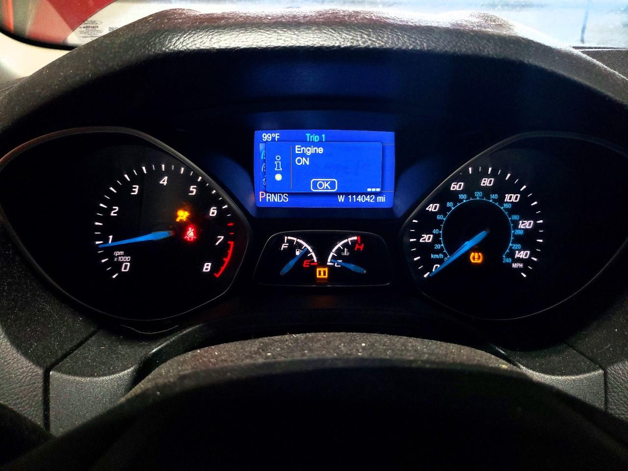 2014 Ford Focus Se Red vin: 1FADP3F28EL318452
