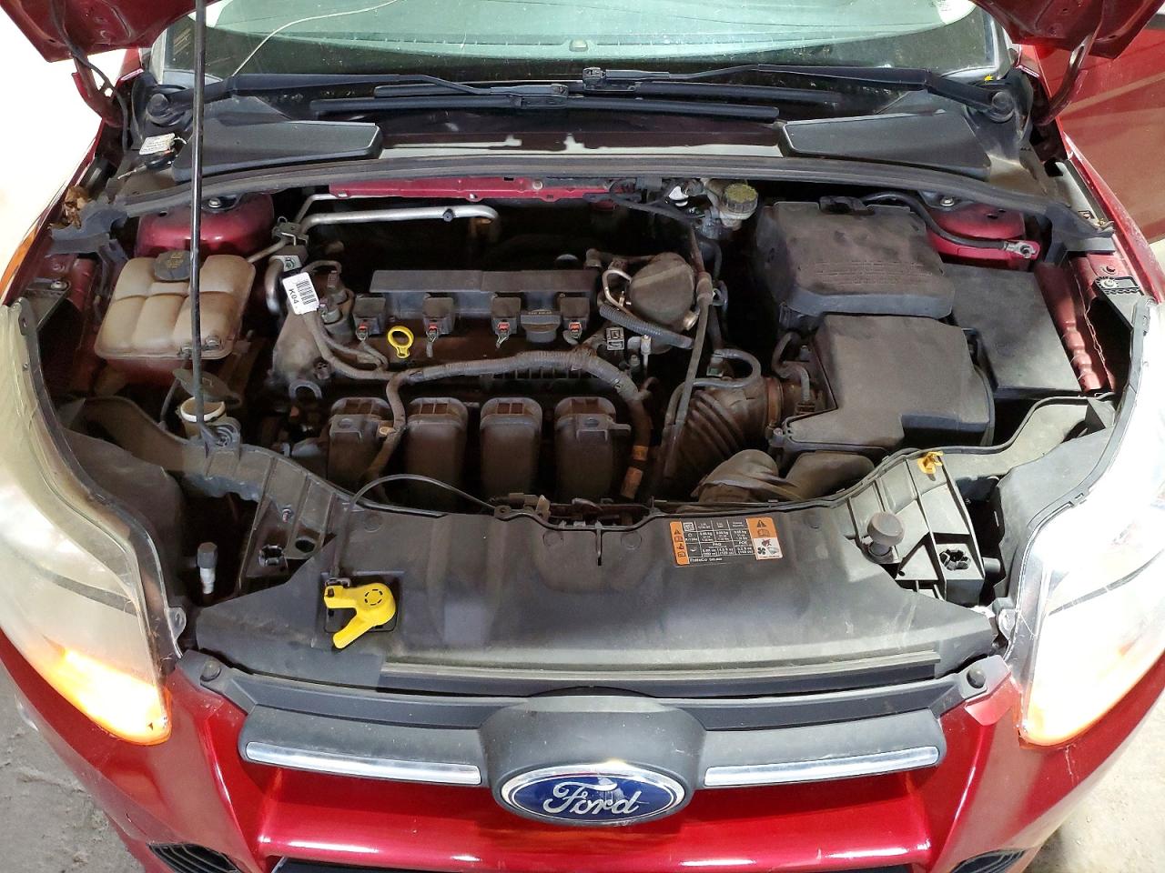 2014 Ford Focus Se Red vin: 1FADP3F28EL318452