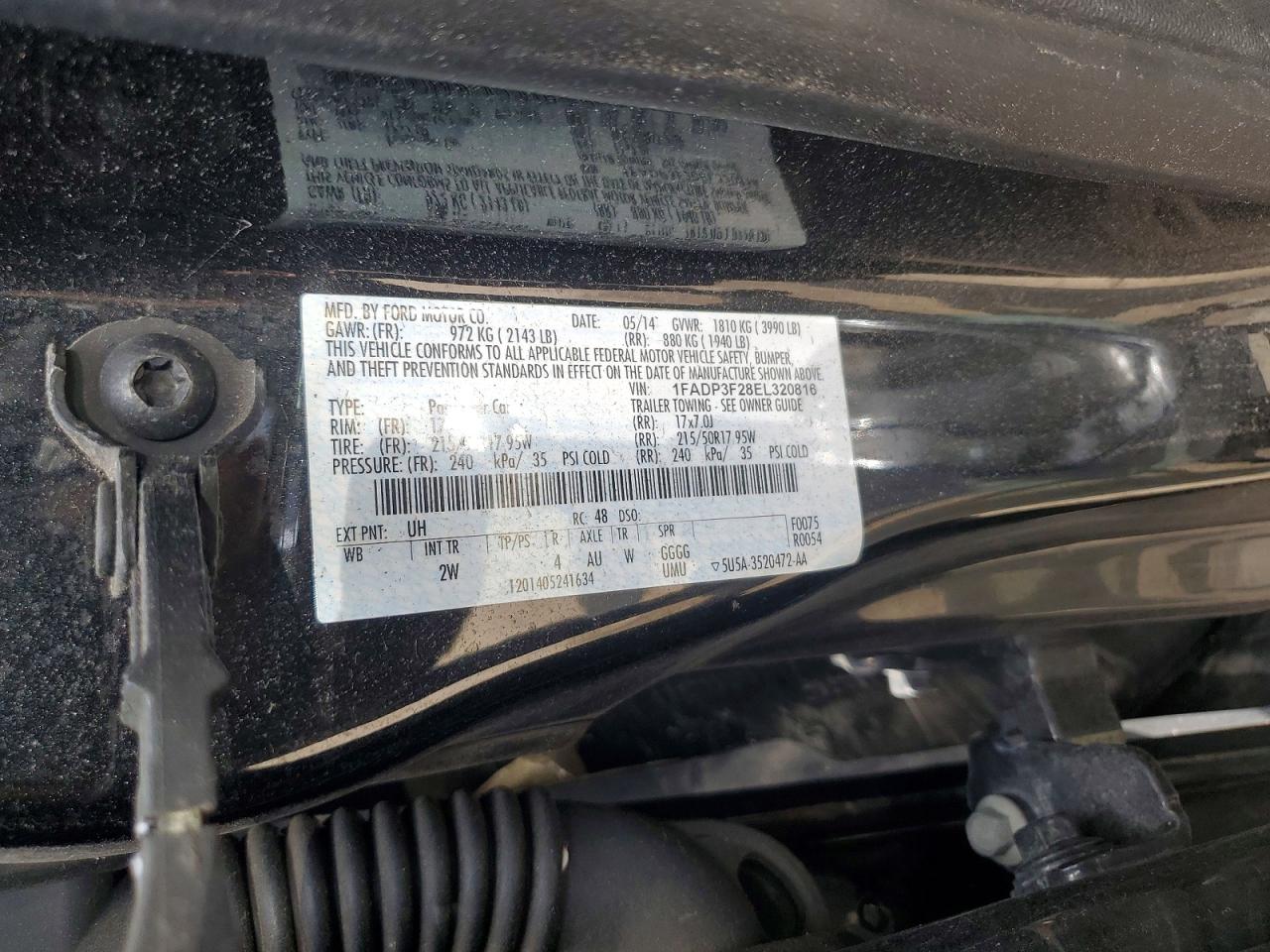 2014 Ford Focus Se Black vin: 1FADP3F28EL320816