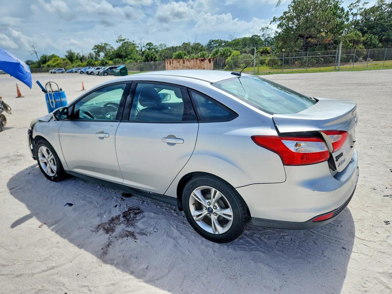 2014 Ford Focus Se Silver vin: 1FADP3F28EL322078
