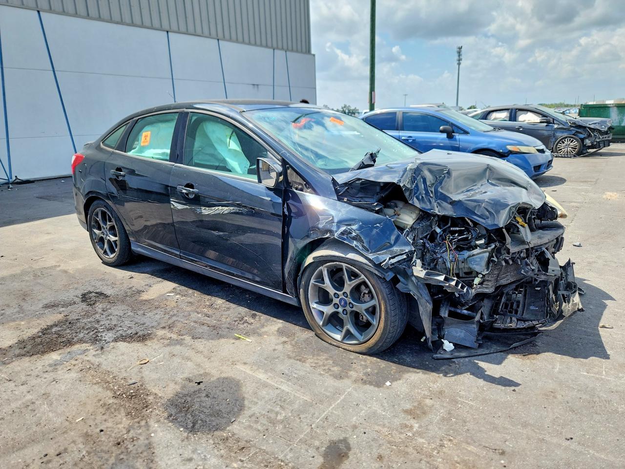 2014 Ford Focus Se Black vin: 1FADP3F28EL331086