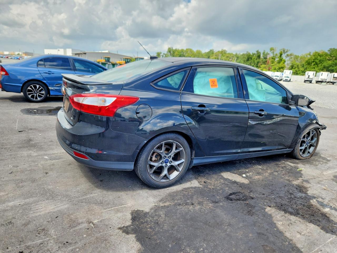 2014 Ford Focus Se Black vin: 1FADP3F28EL331086