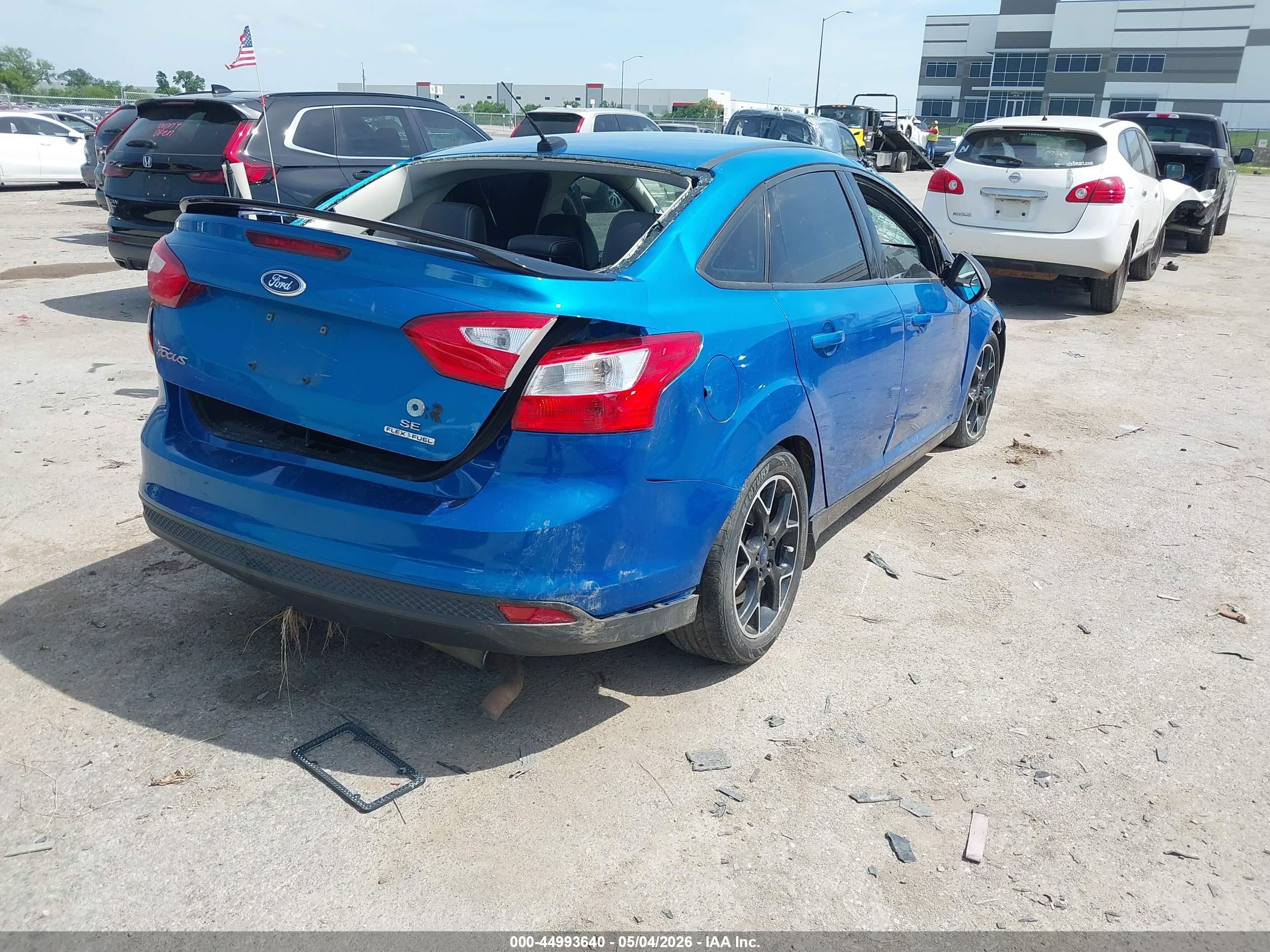 2014 Ford Focus Se Blue vin: 1FADP3F28EL348731