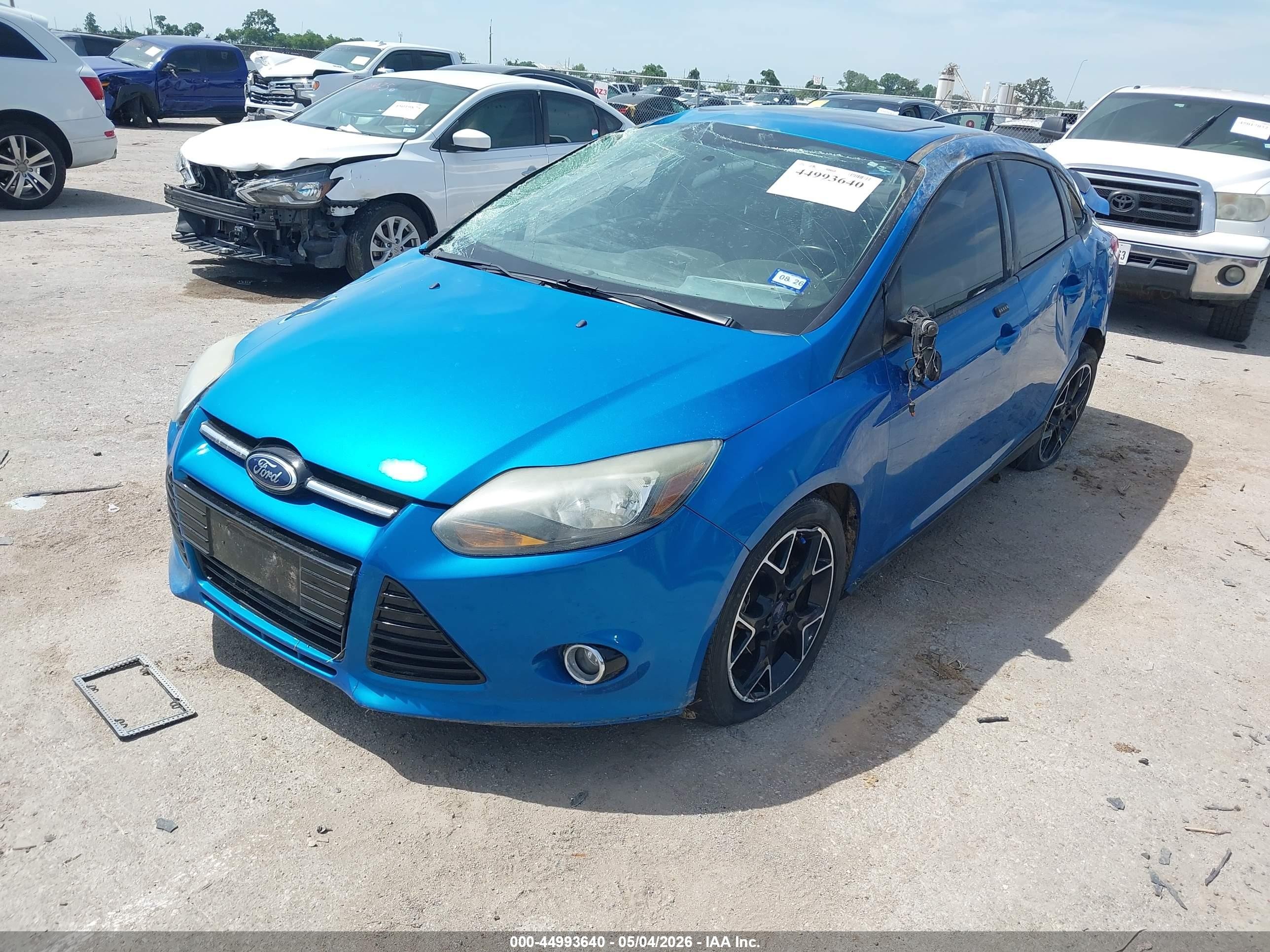 2014 Ford Focus Se Blue vin: 1FADP3F28EL348731