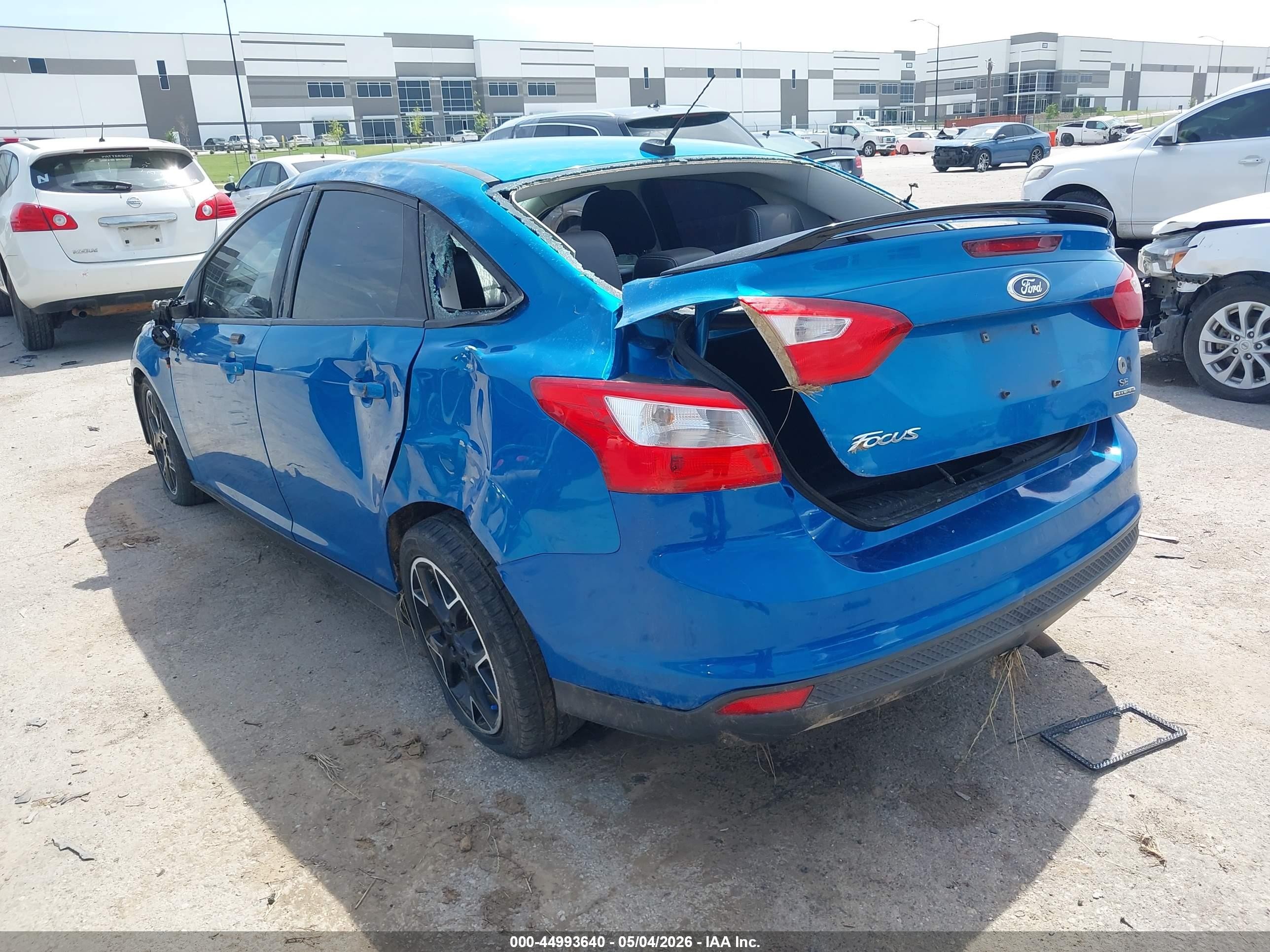 2014 Ford Focus Se Blue vin: 1FADP3F28EL348731