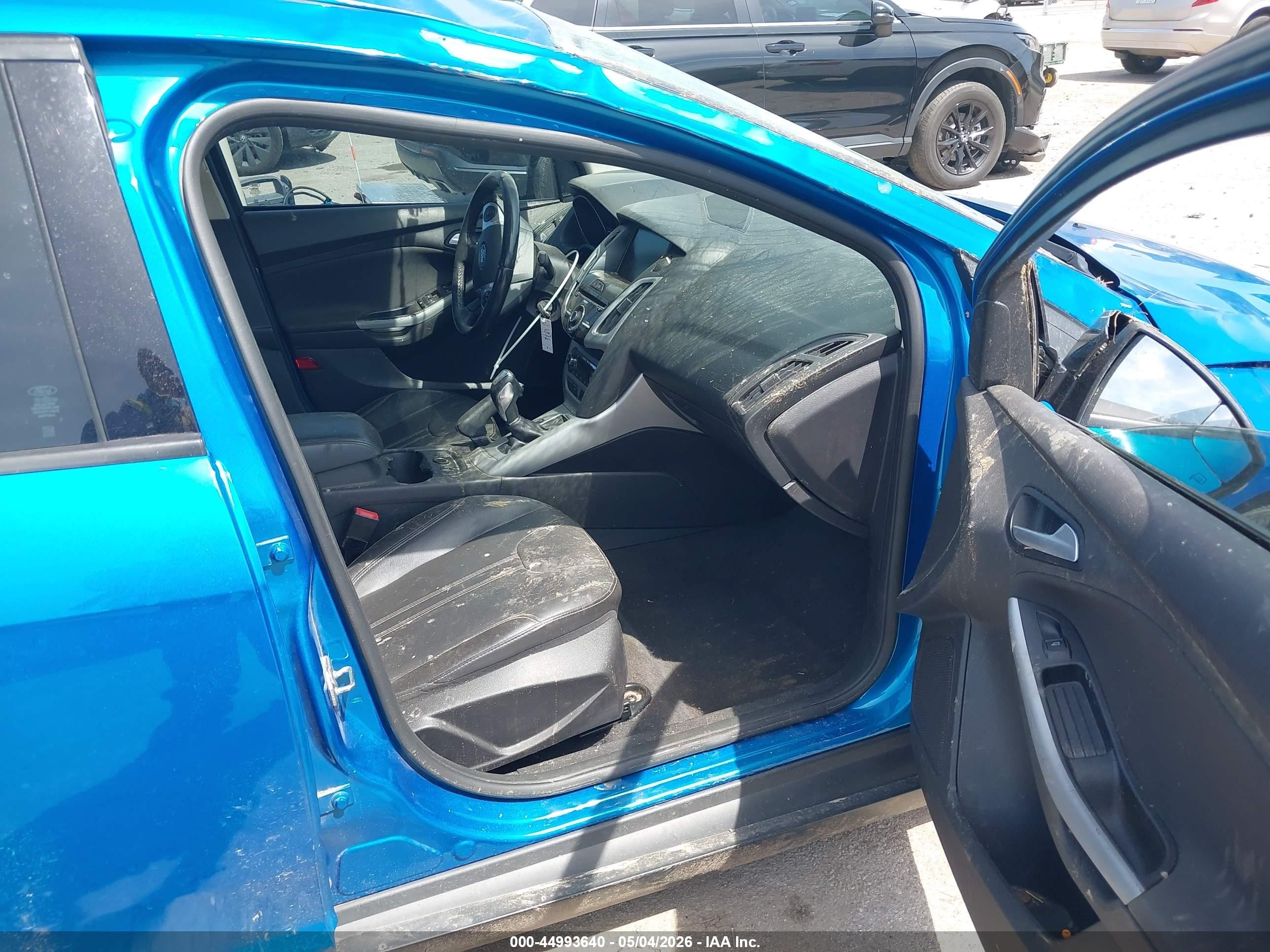 2014 Ford Focus Se Blue vin: 1FADP3F28EL348731
