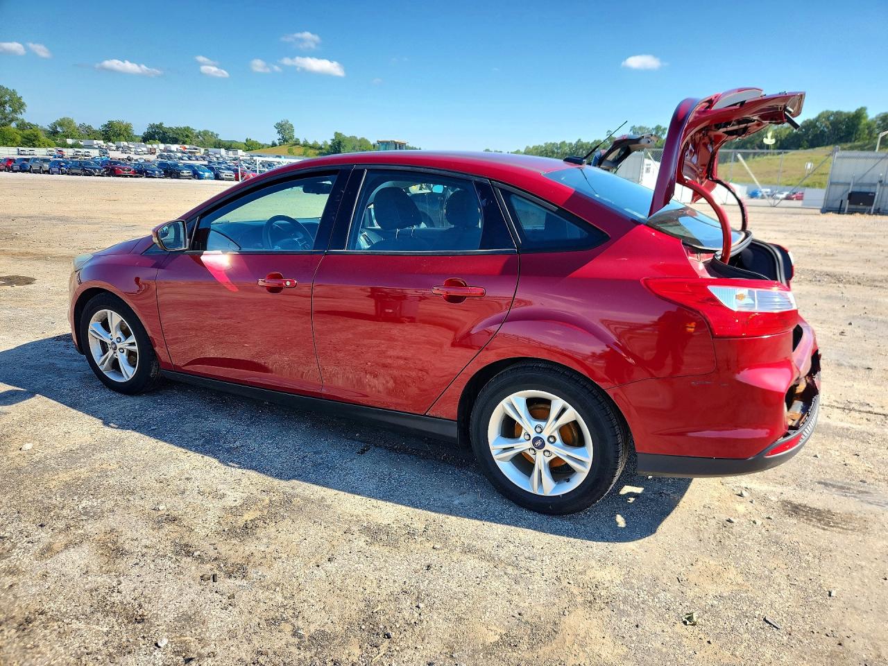 2014 Ford Focus Se Burgundy vin: 1FADP3F28EL355274