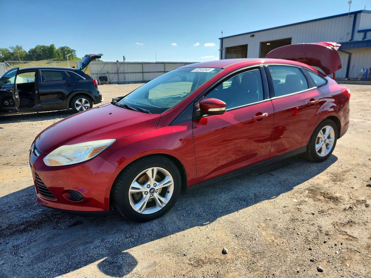 2014 Ford Focus Se Burgundy vin: 1FADP3F28EL355274
