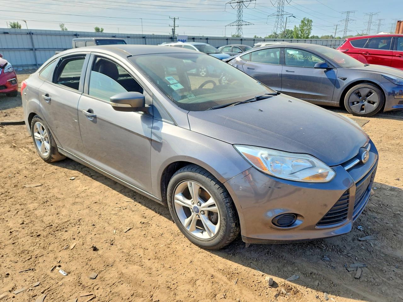 2014 Ford Focus Se Gray vin: 1FADP3F28EL369742