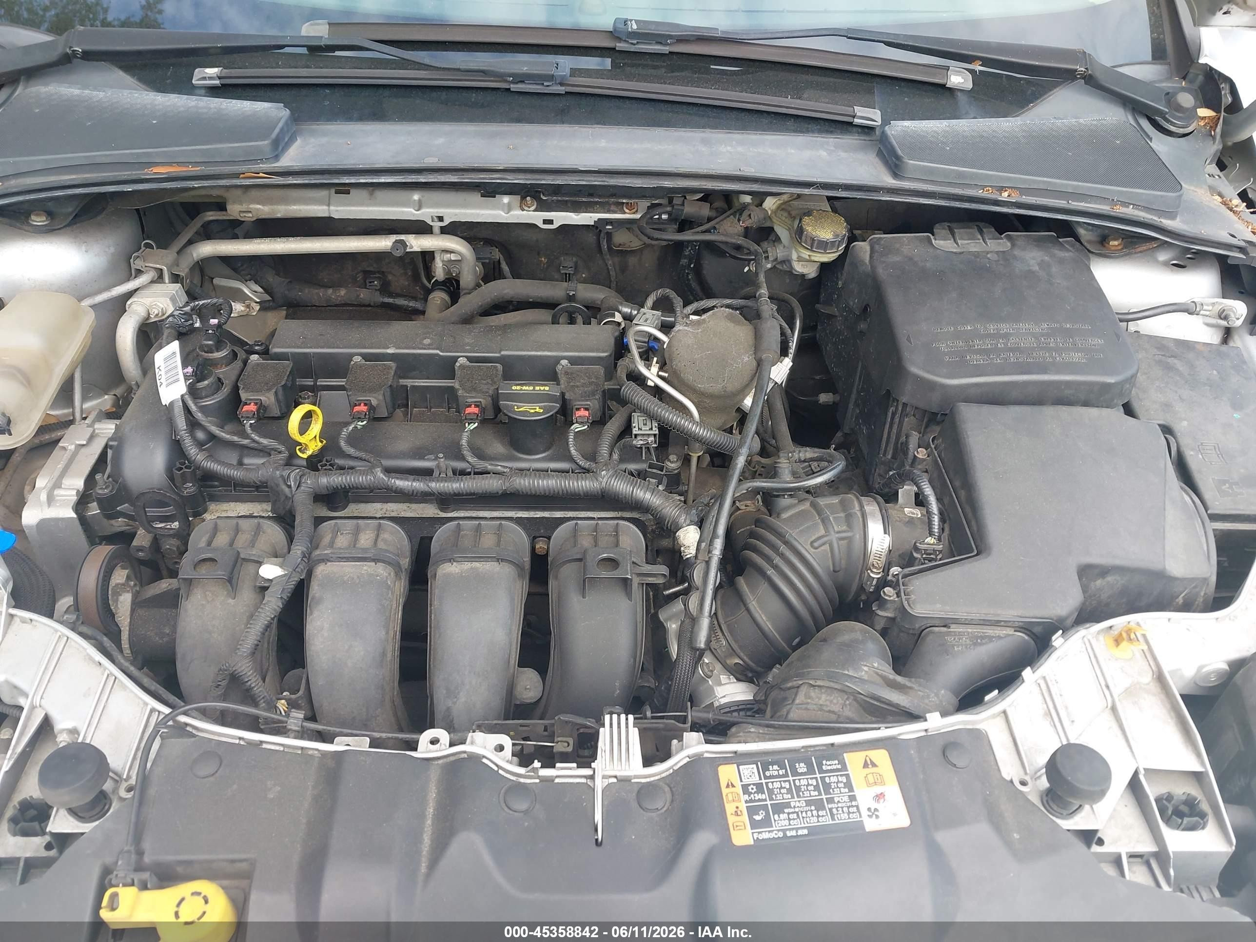 2014 Ford Focus Se Silver vin: 1FADP3F28EL375377