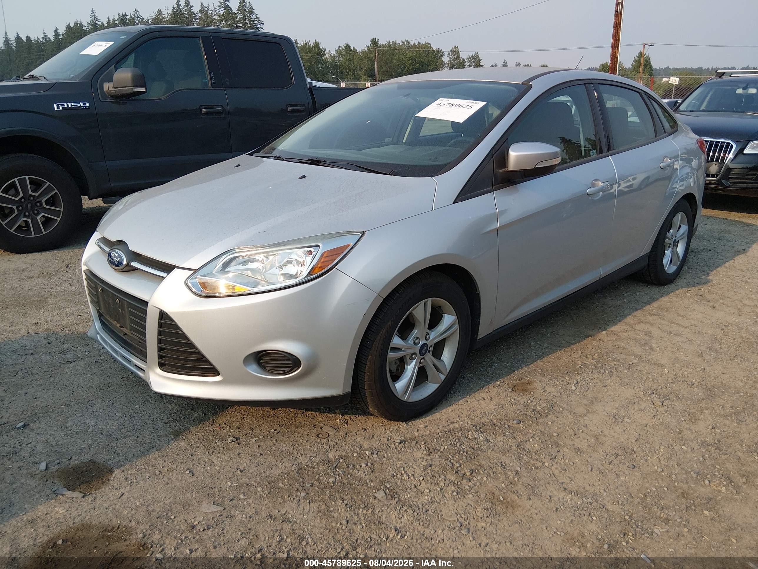 2014 Ford Focus Se Silver vin: 1FADP3F28EL391868