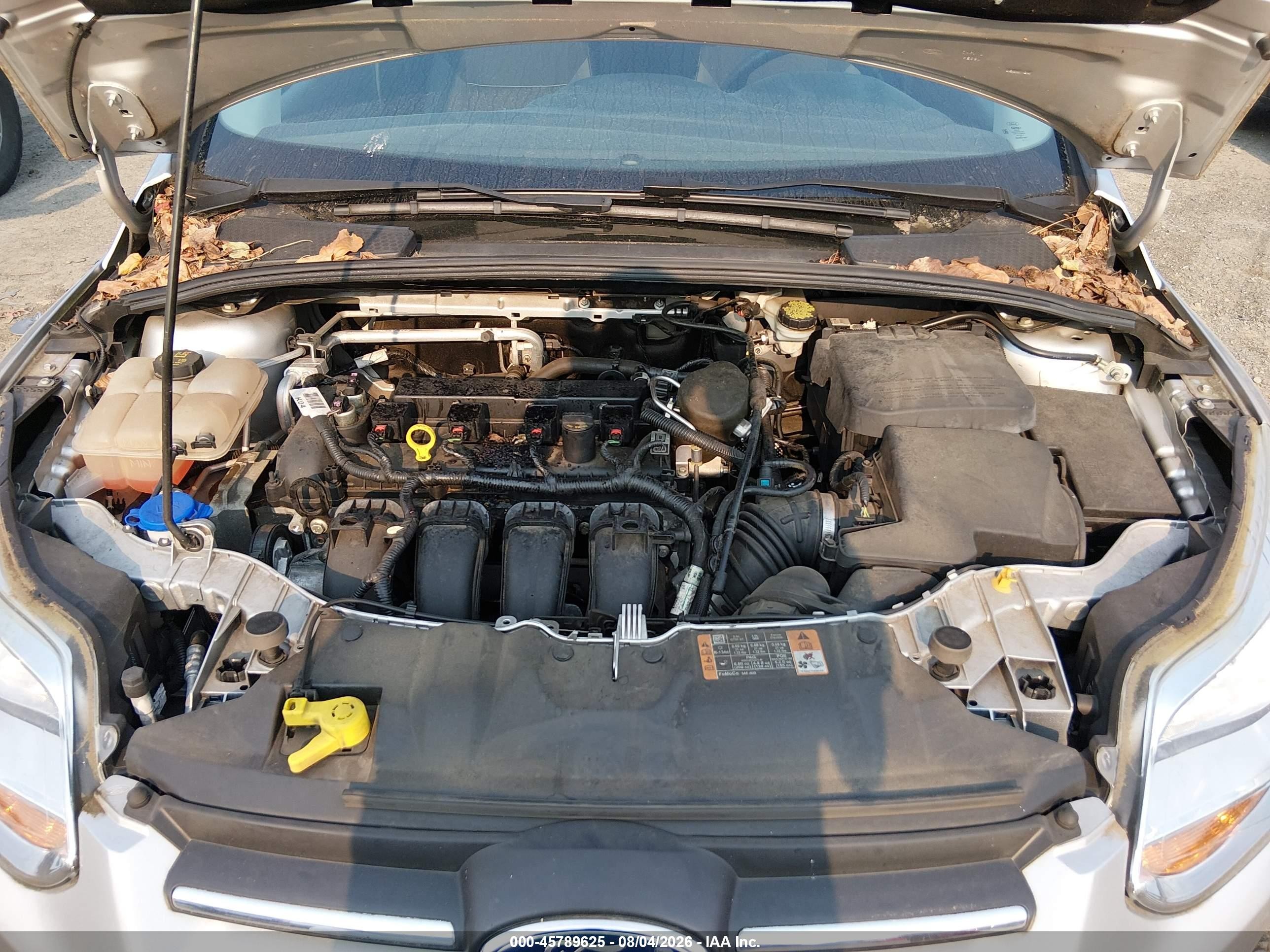 2014 Ford Focus Se Silver vin: 1FADP3F28EL391868