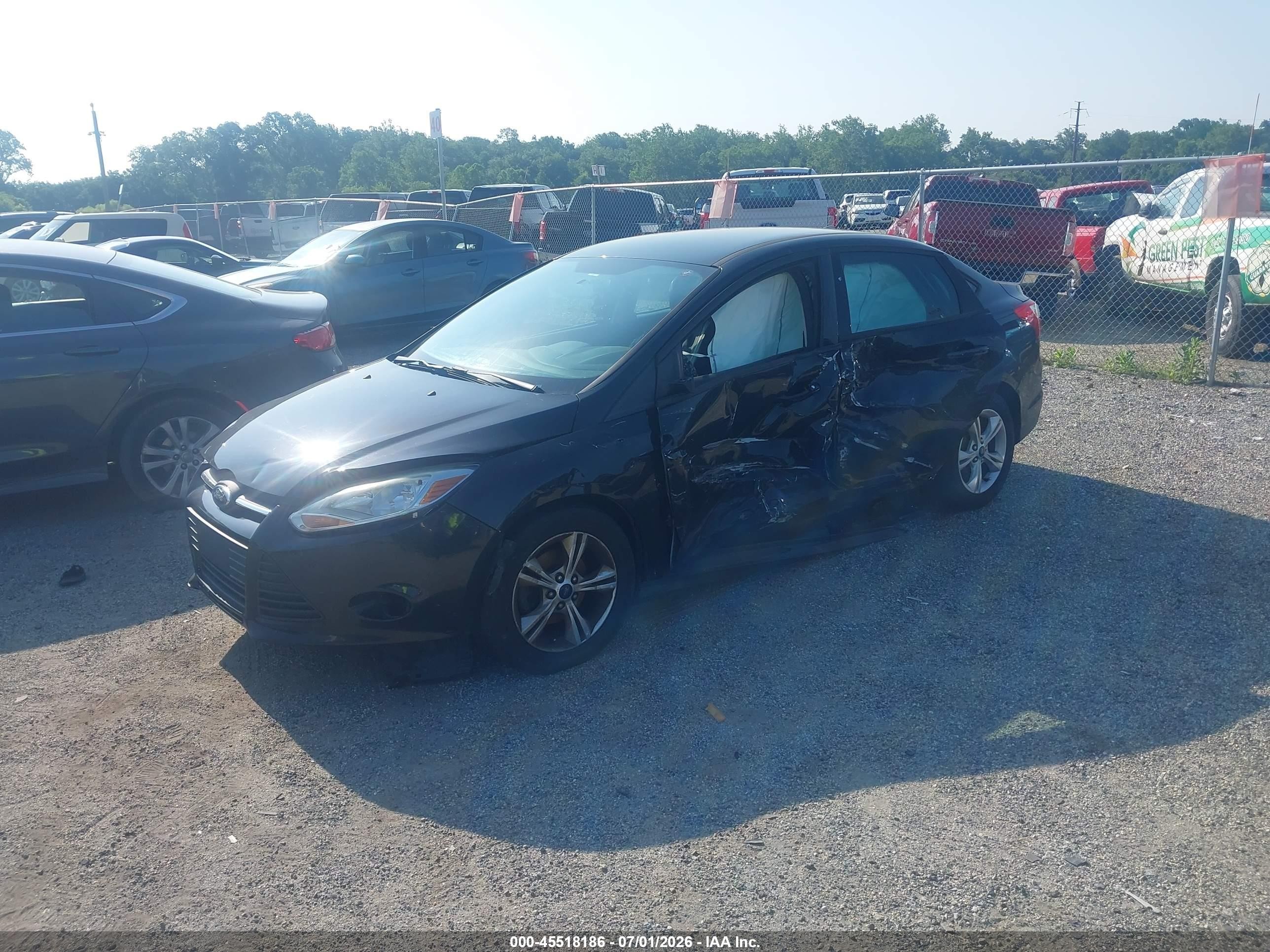 2014 Ford Focus Se Black vin: 1FADP3F28EL396715