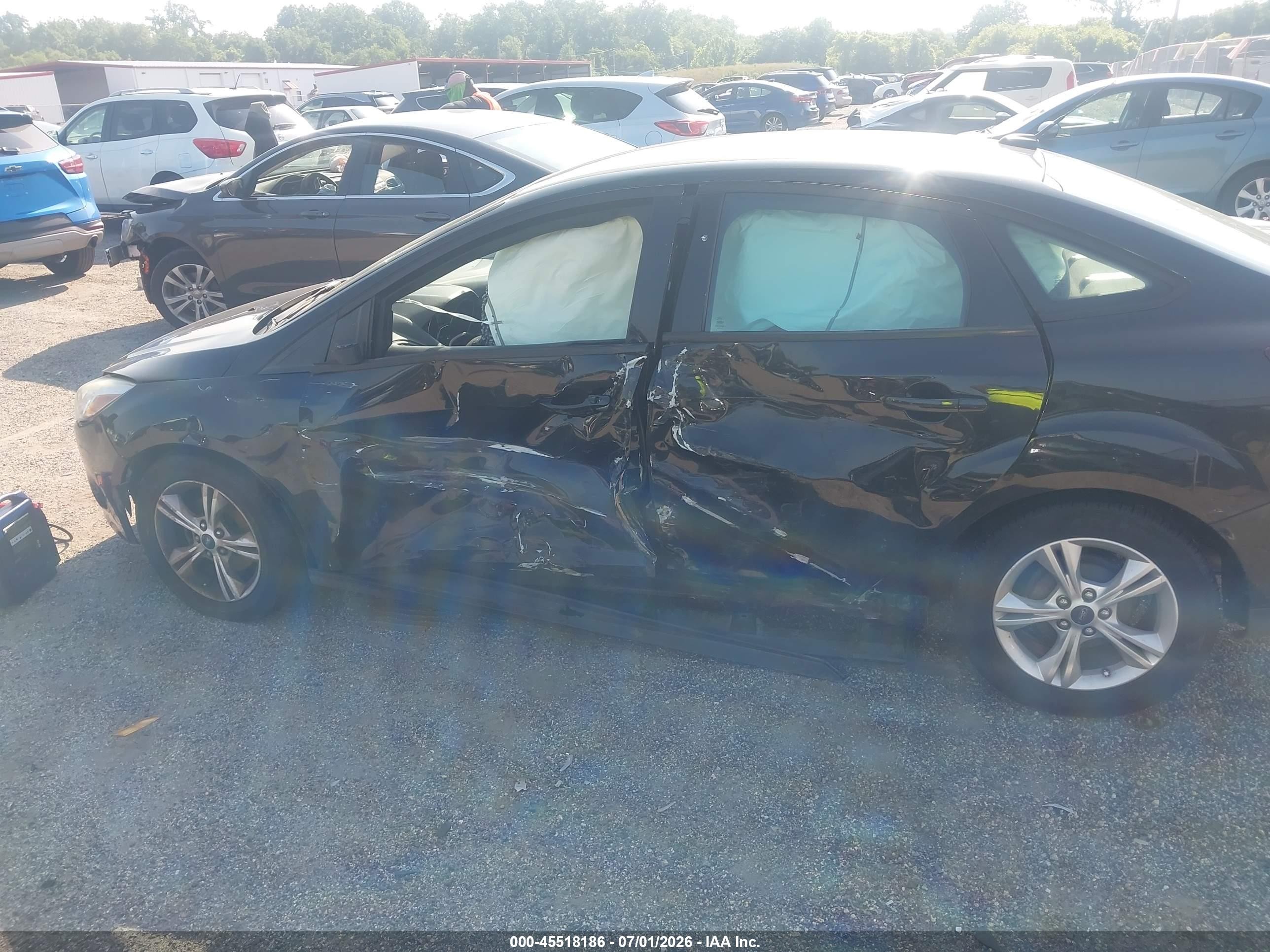 2014 Ford Focus Se Black vin: 1FADP3F28EL396715
