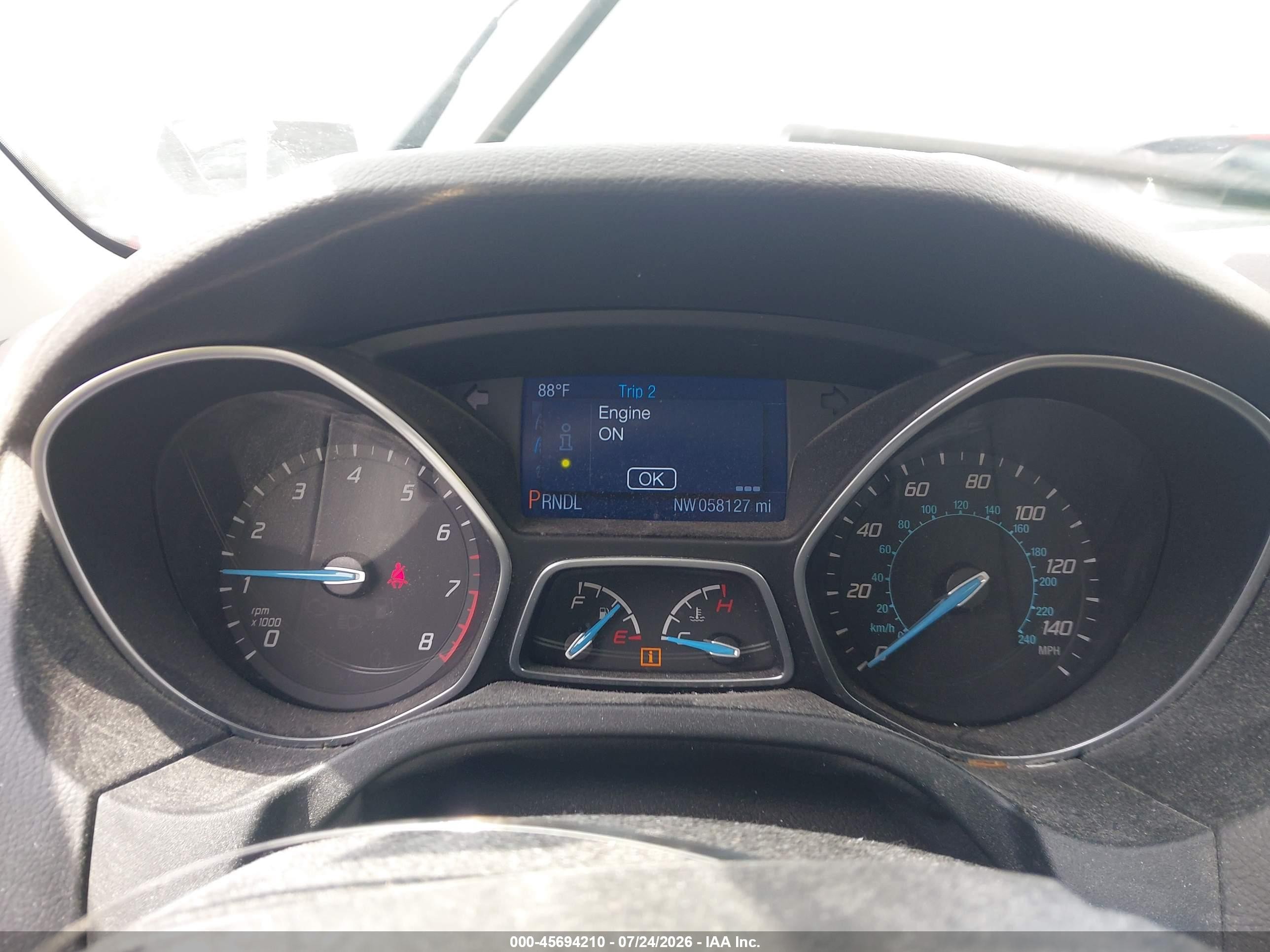 2014 Ford Focus Se Red vin: 1FADP3F28EL401878
