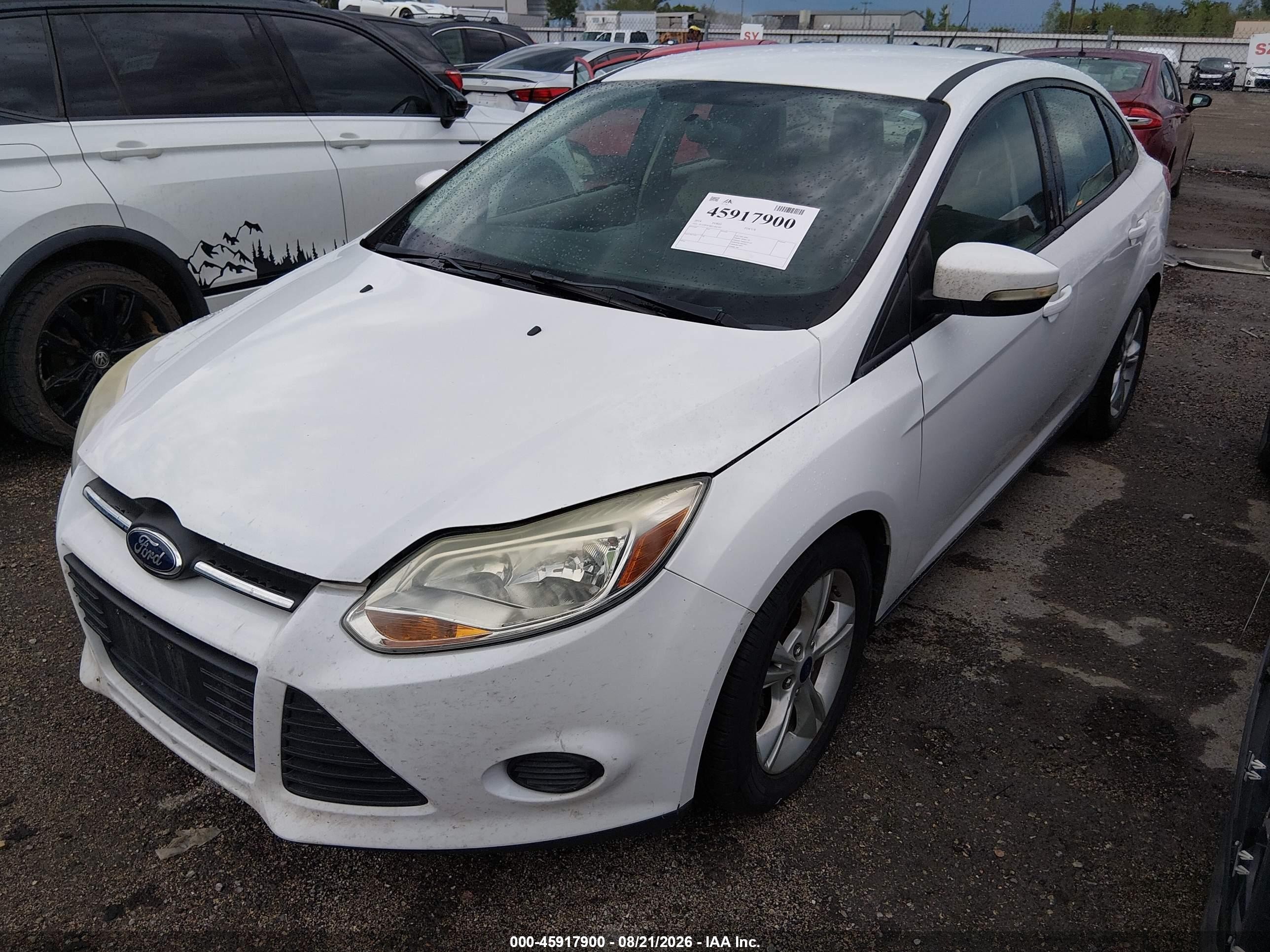 2014 Ford Focus Se Белый vin: 1FADP3F28EL402741