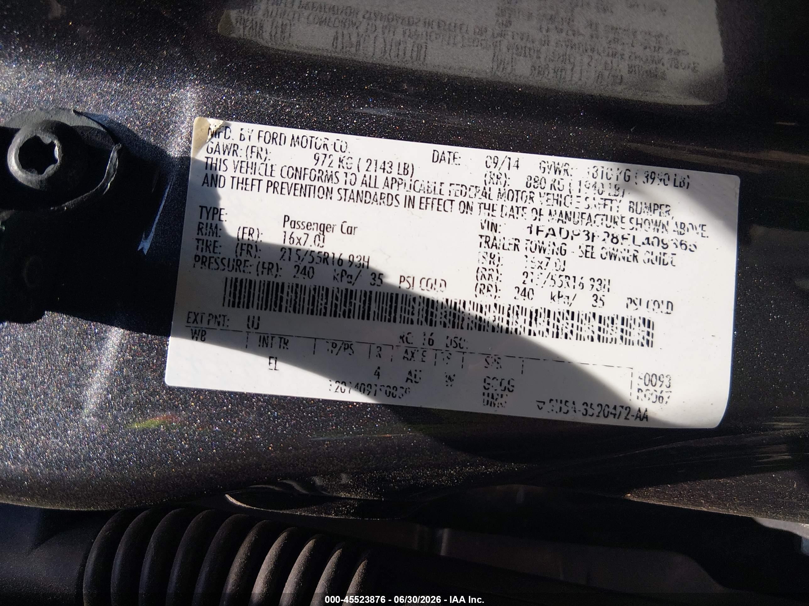 2014 Ford Focus Se Gray vin: 1FADP3F28EL409365